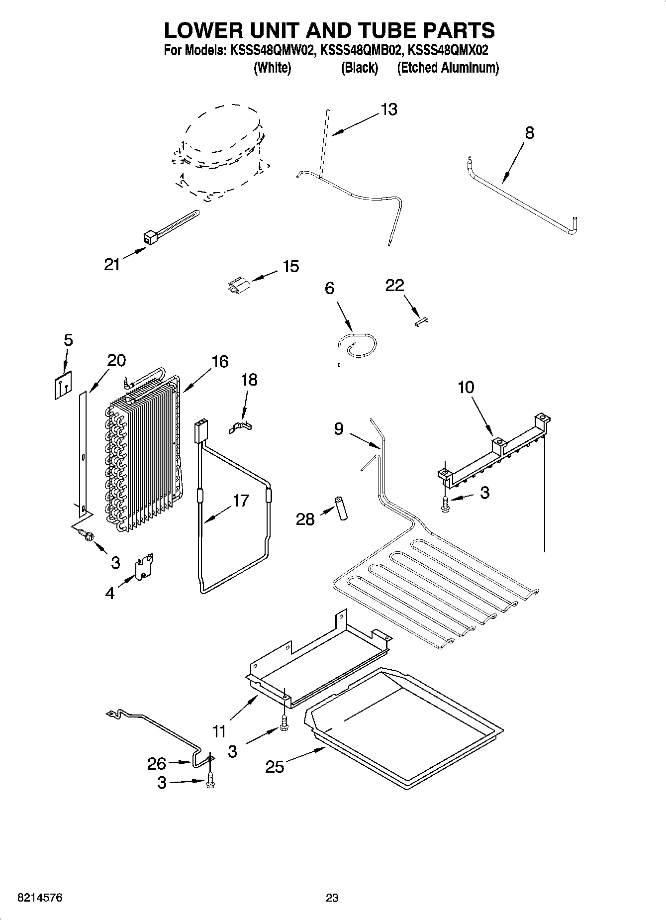 14 - LOWER UNIT AND TUBE PARTS