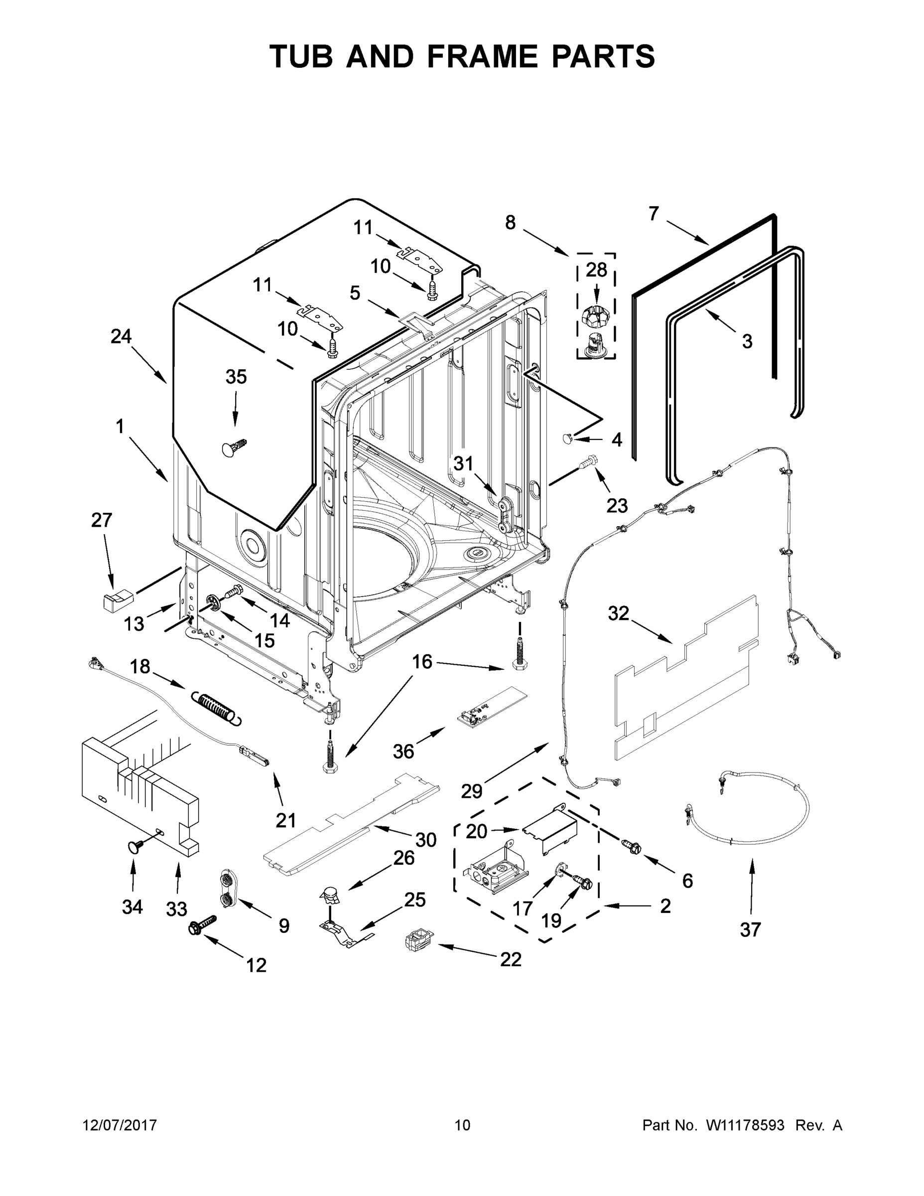 06 - TUB AND FRAME PARTS