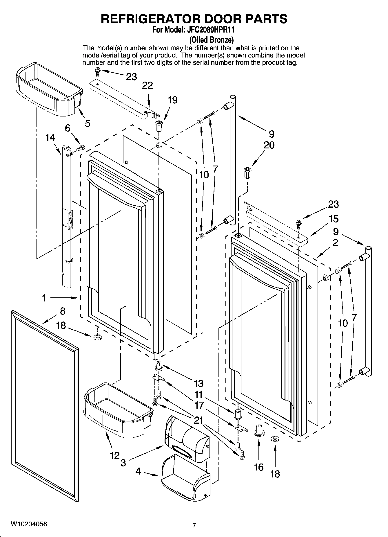 04 - REFRIGERATOR DOOR PARTS