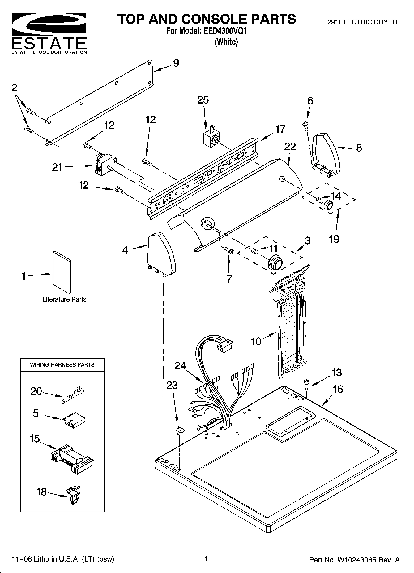 01 - TOP AND CONSOLE PARTS