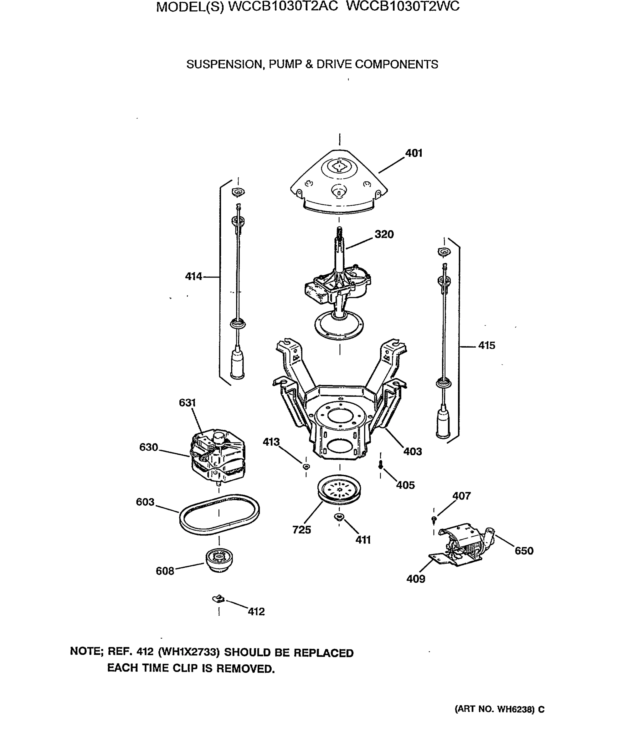 SUSPENSION, PUMP & DRIVE COMPONENTS