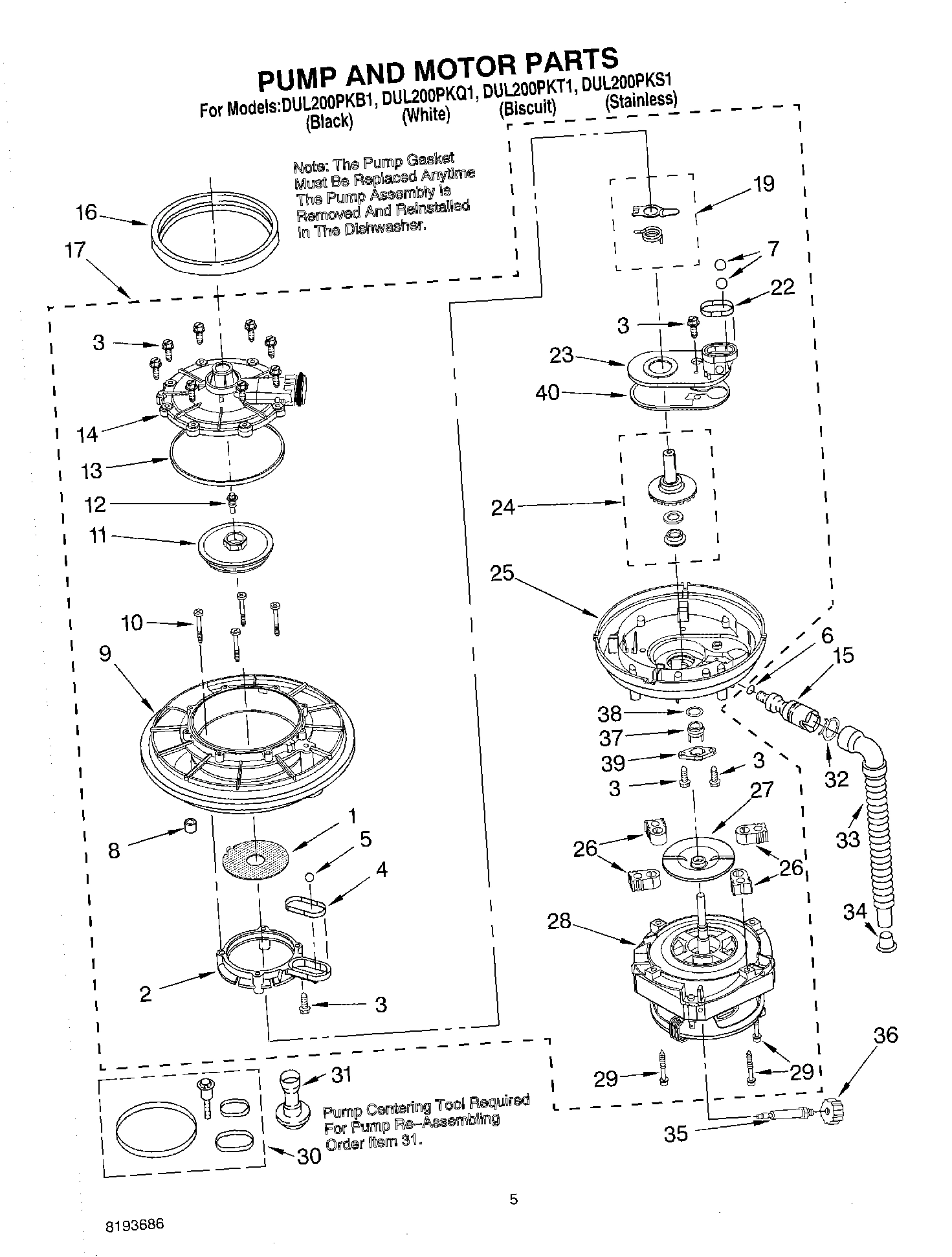 04 - PUMP AND MOTOR PARTS