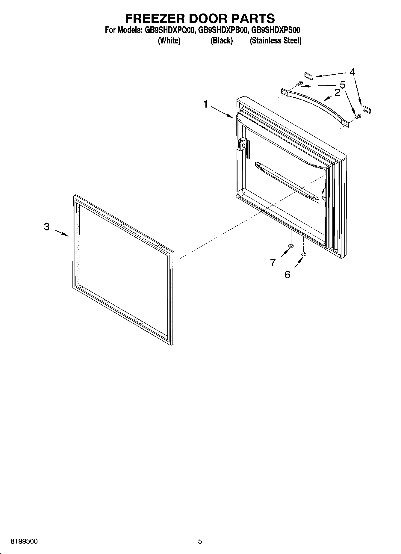 03 - FREEZER DOOR PARTS