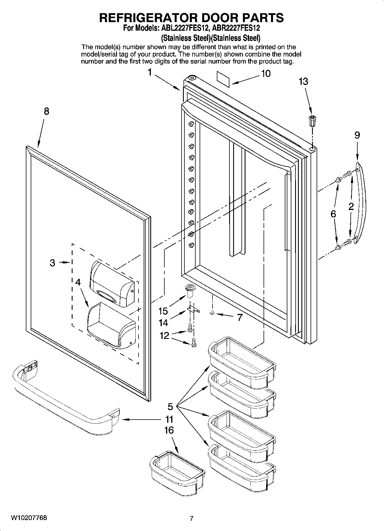 05 - REFRIGERATOR DOOR PARTS
