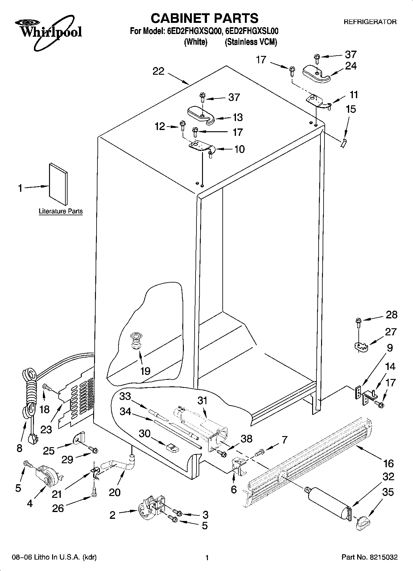 01 - CABINET PARTS