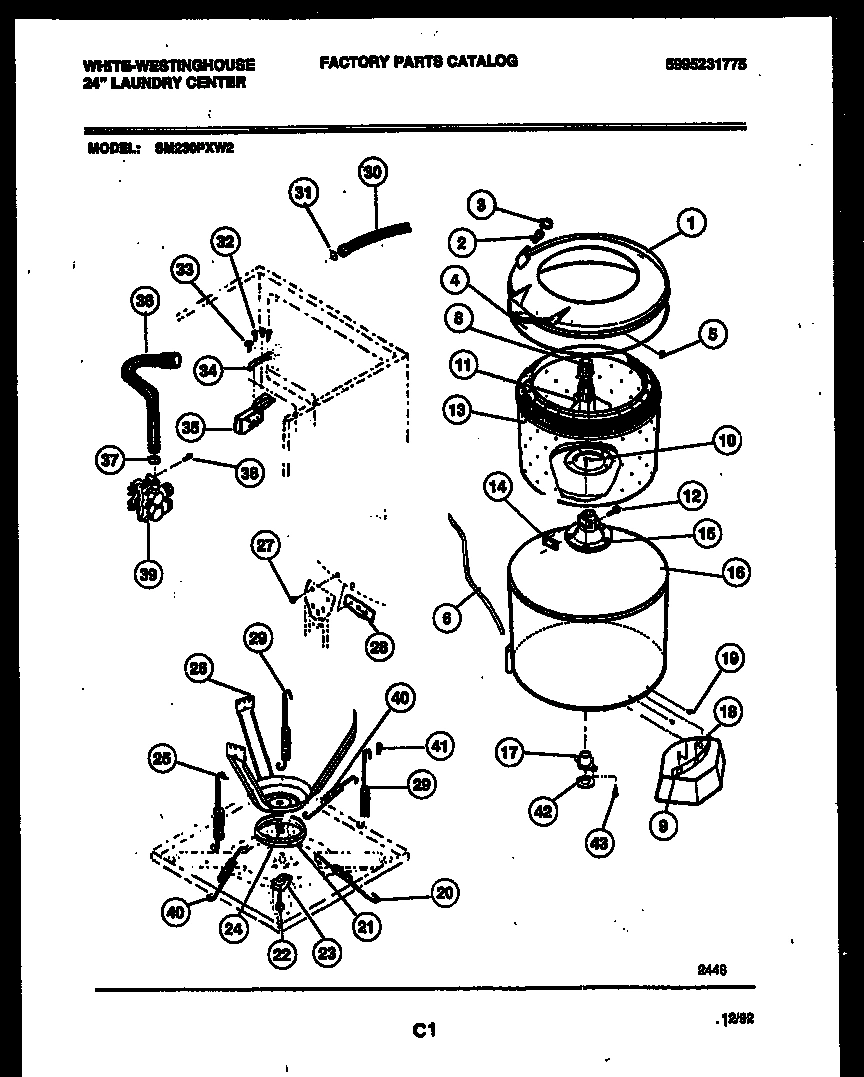 05 - TUBS, WATER VALVE AND LID SWITCH