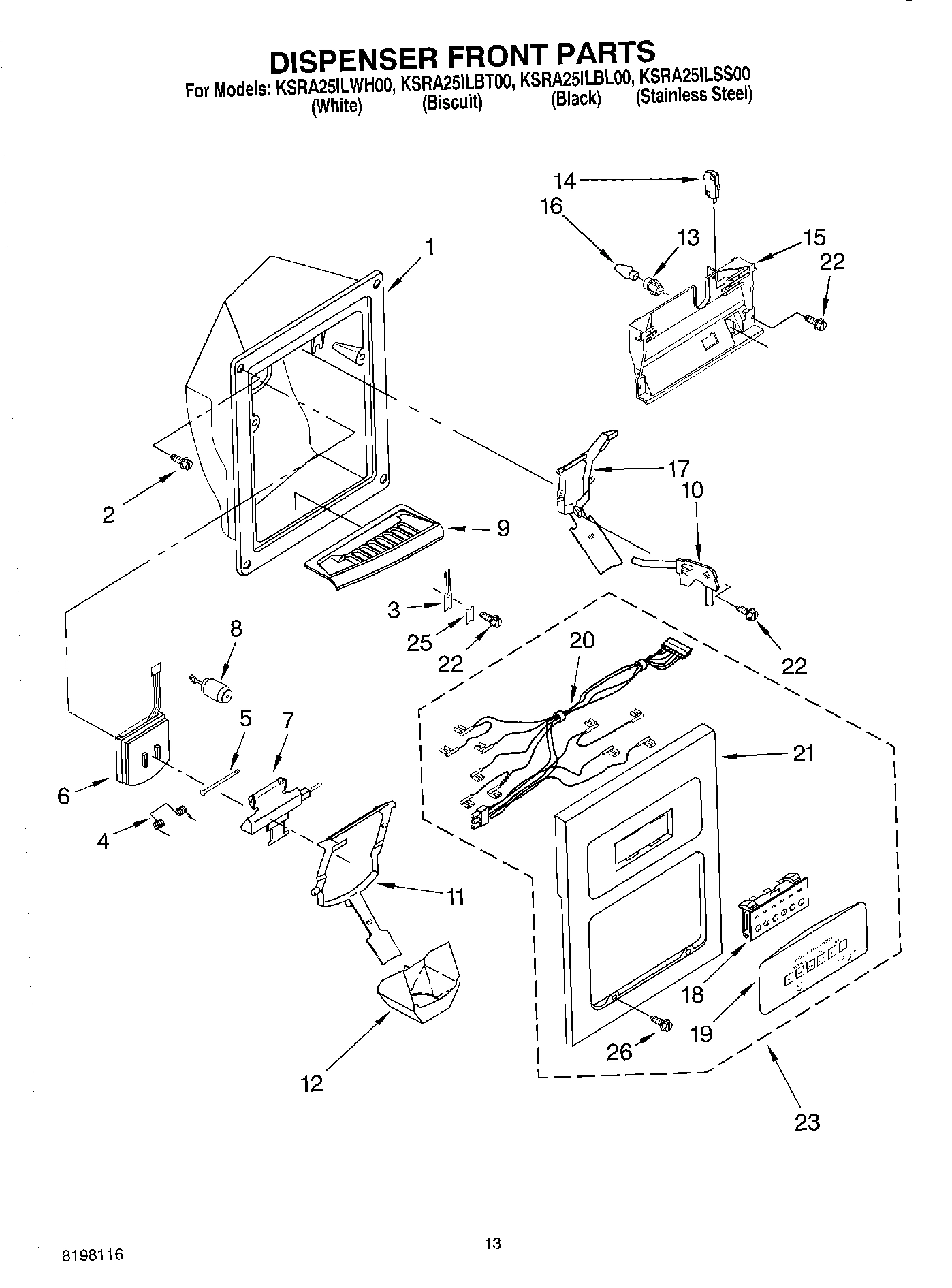 08 - DISPENSER FRONT PARTS