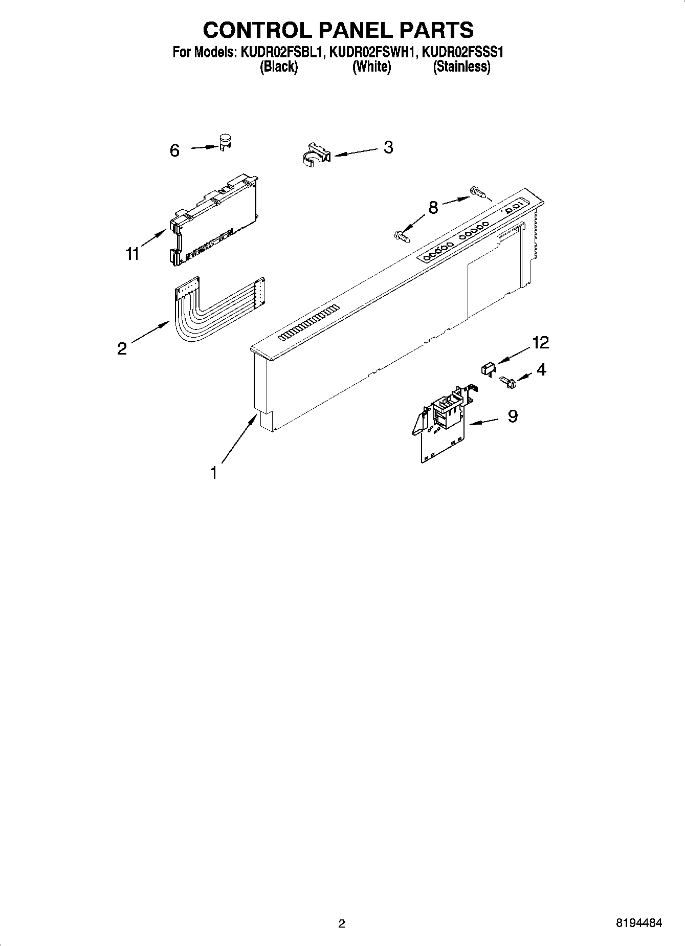 02 - CONTROL PANEL PARTS