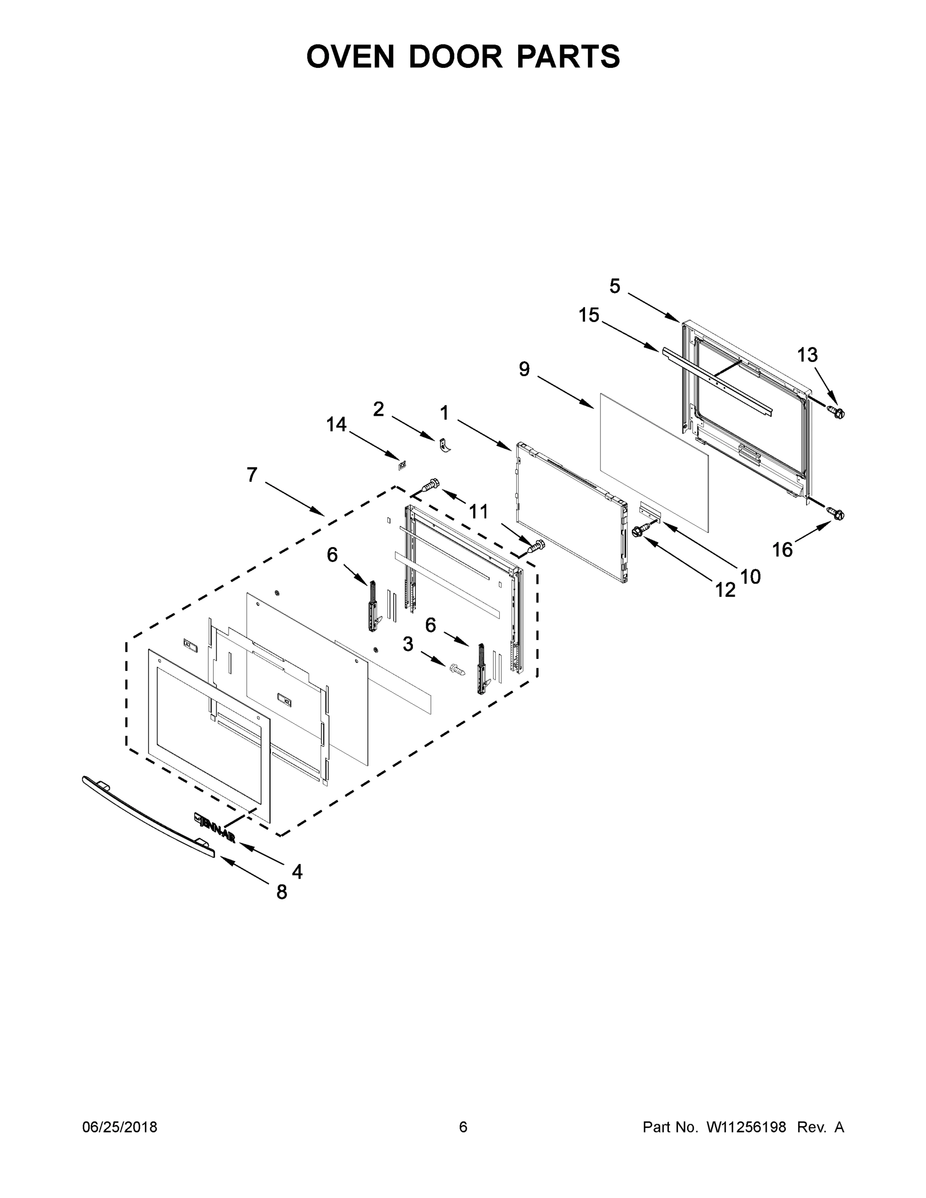04 - OVEN DOOR PARTS