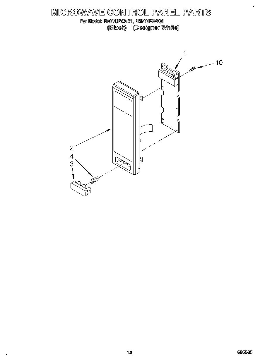 09 - MICROWAVE CONTROL PANEL