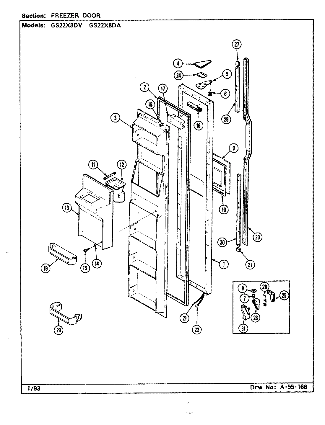 02 - FREEZER DOOR