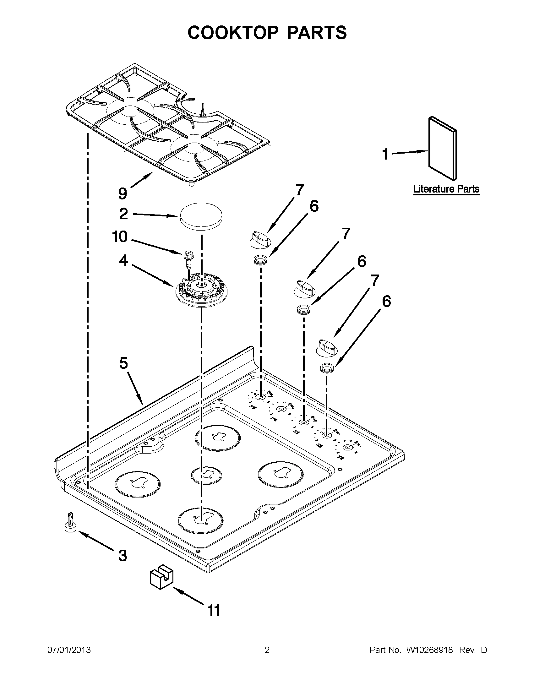 01 - COOKTOP PARTS