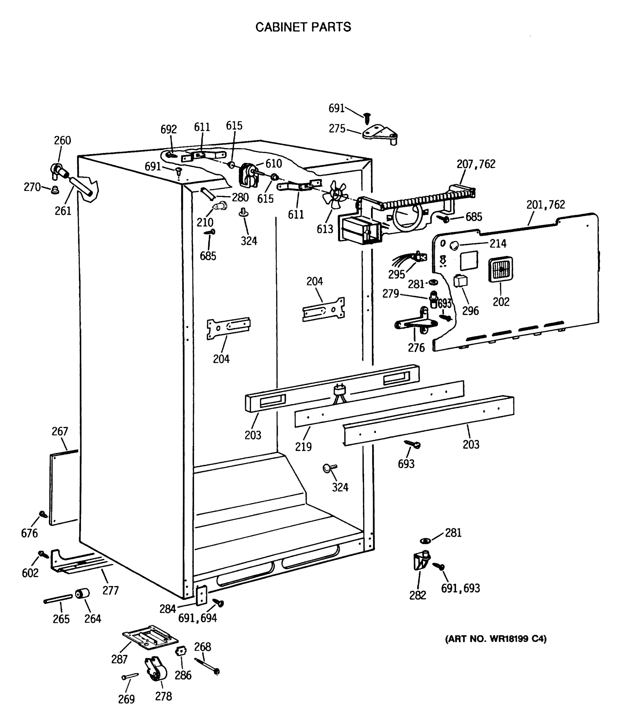CABINET PARTS