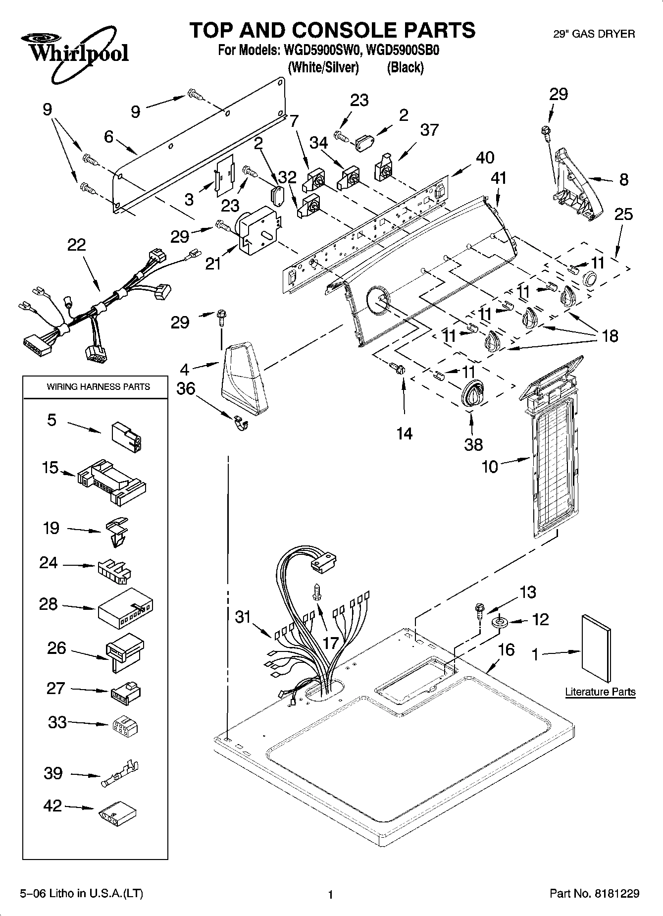 01 - TOP AND CONSOLE PARTS