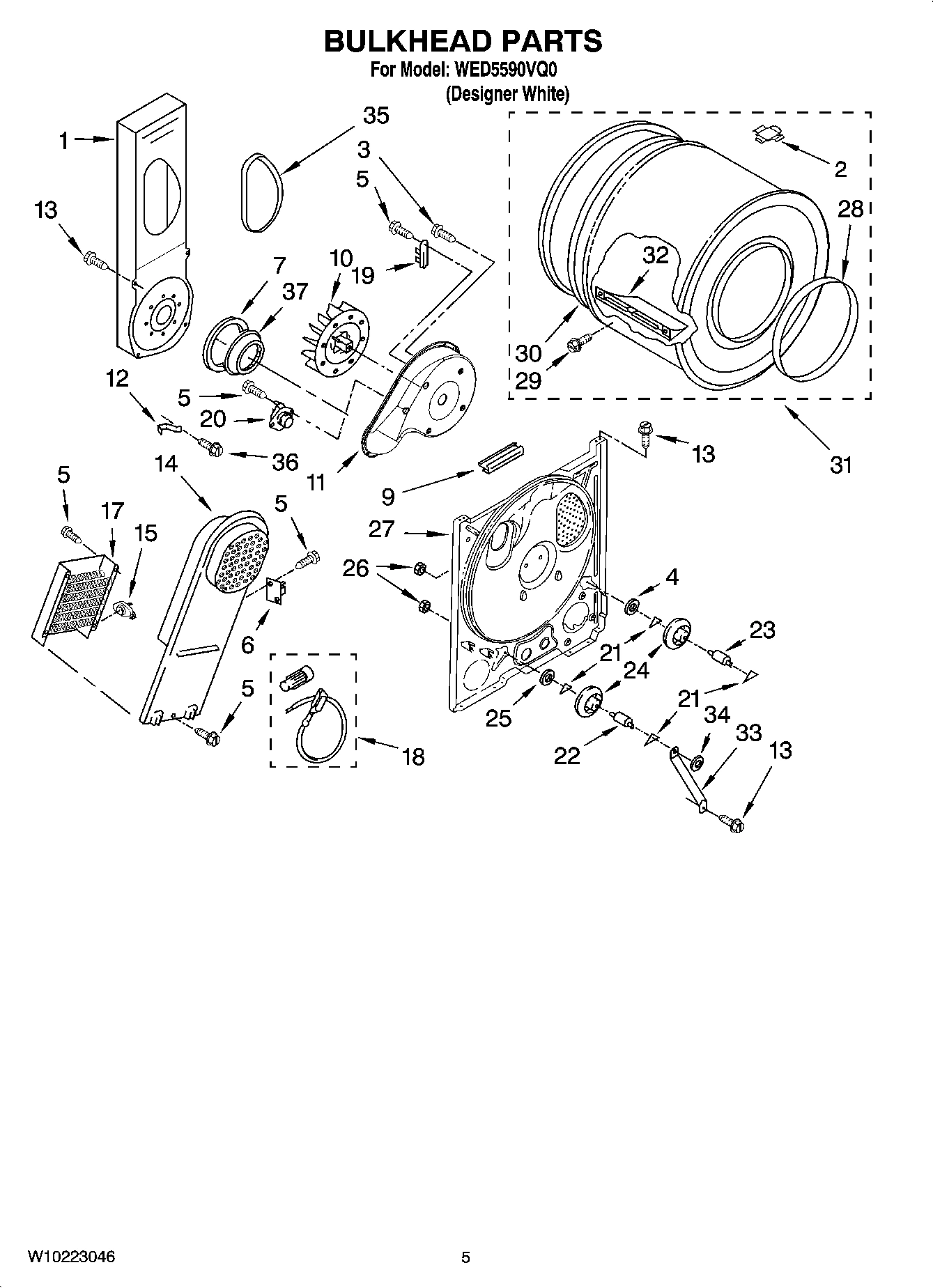 03 - BULKHEAD PARTS, OPTIONAL PARTS (NOT INCLUDED)