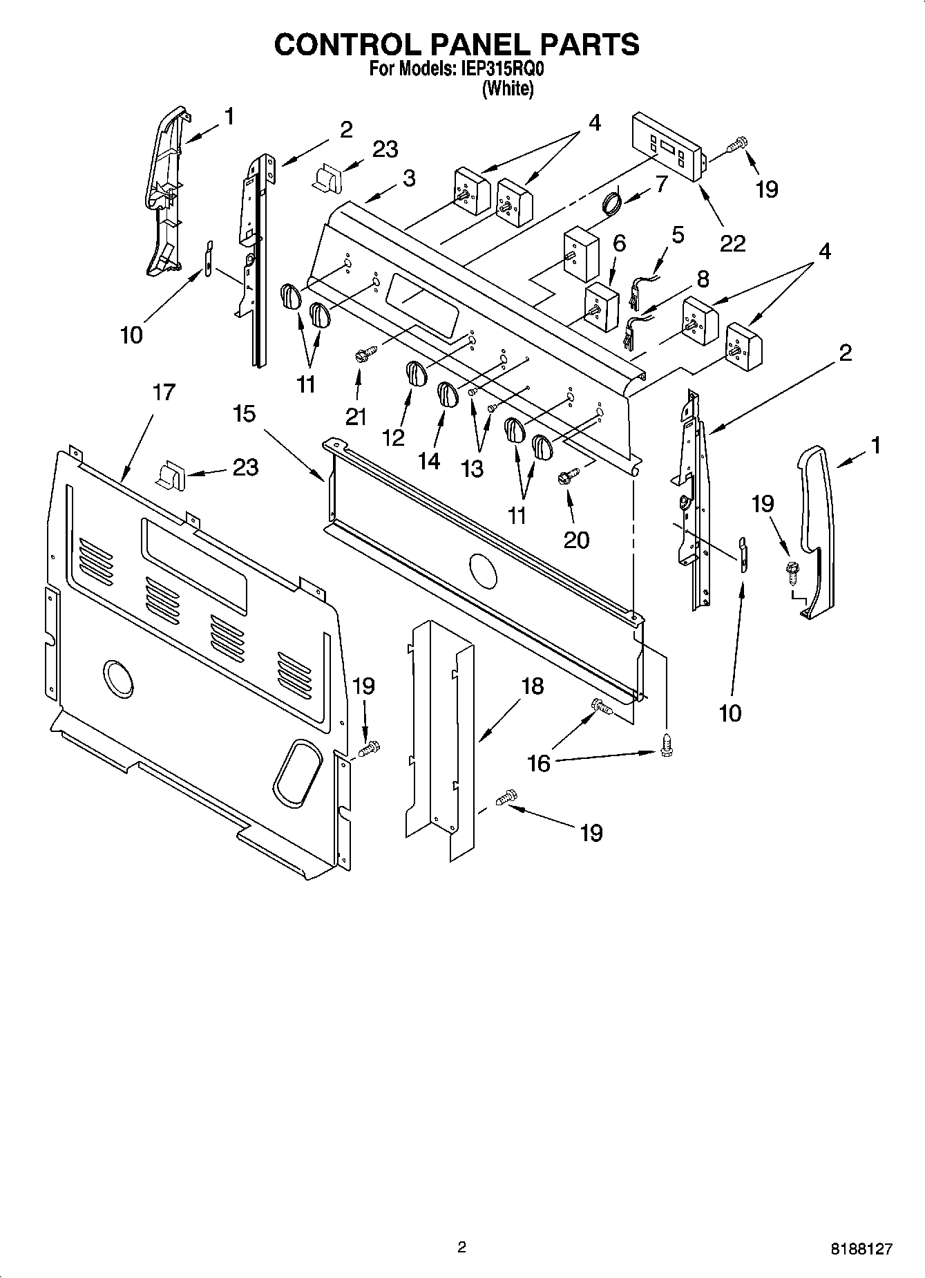 02 - CONTROL PANEL PARTS
