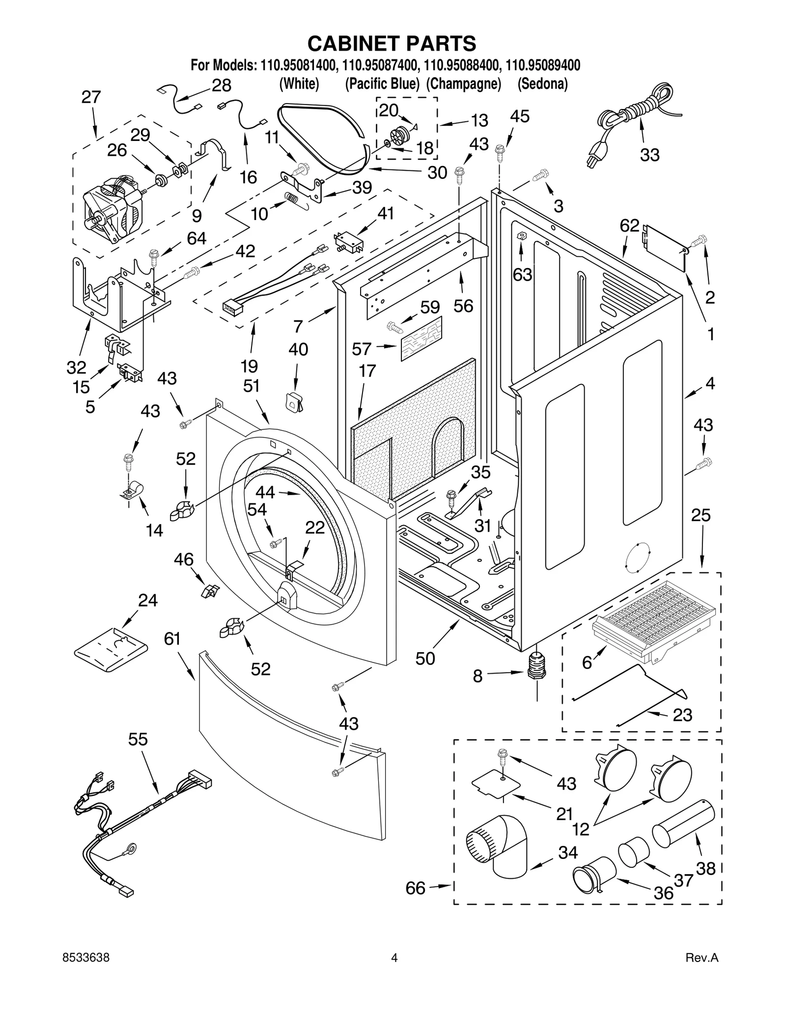 CABINET PARTS