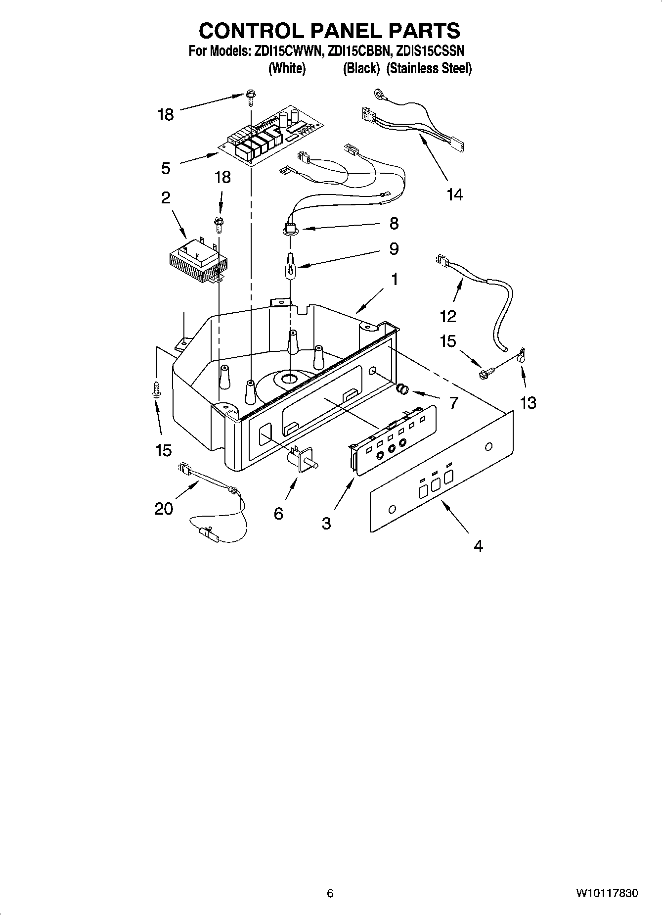 04 - CONTROL PANEL PARTS
