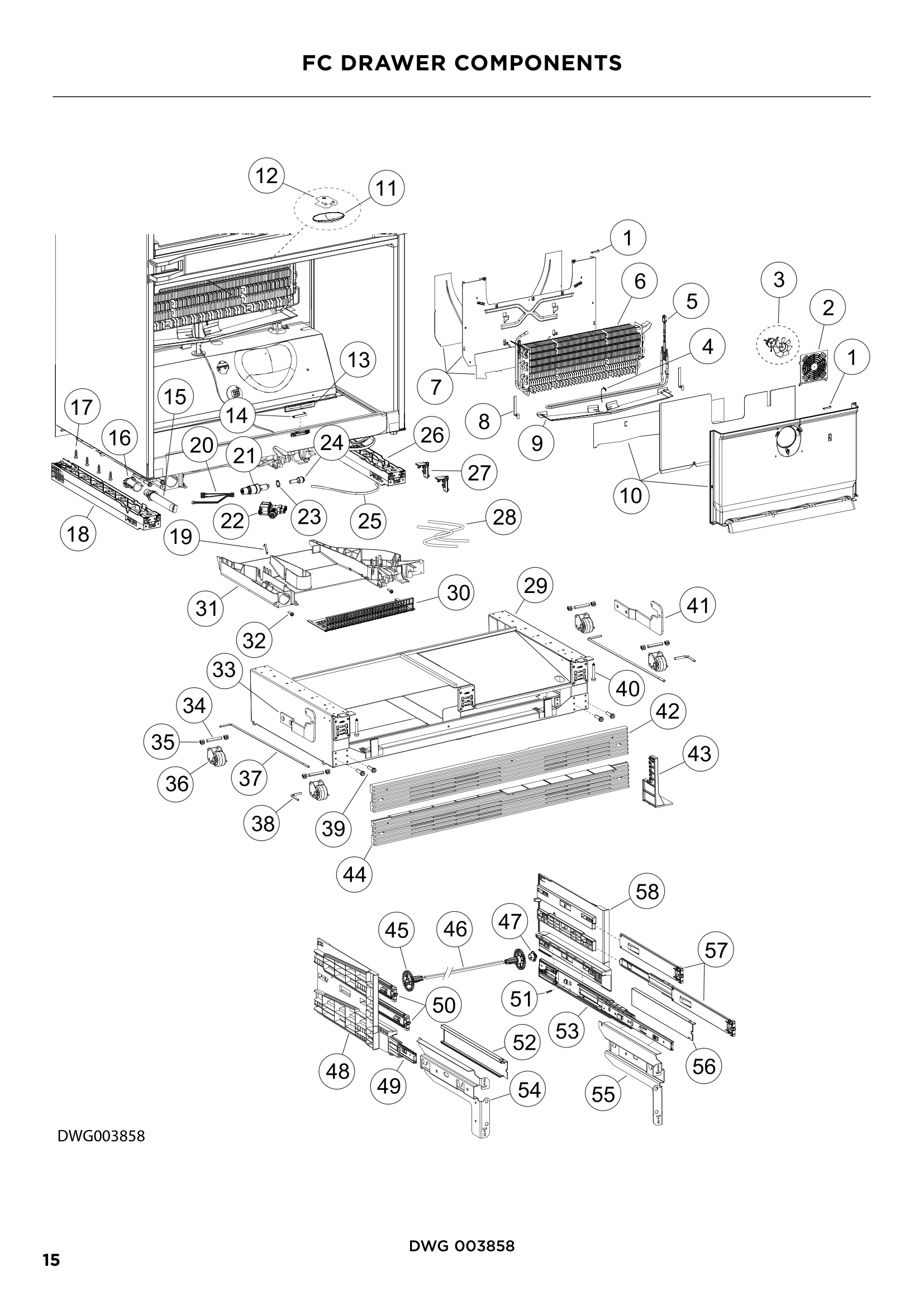 FC DRAWER COMPONENTS