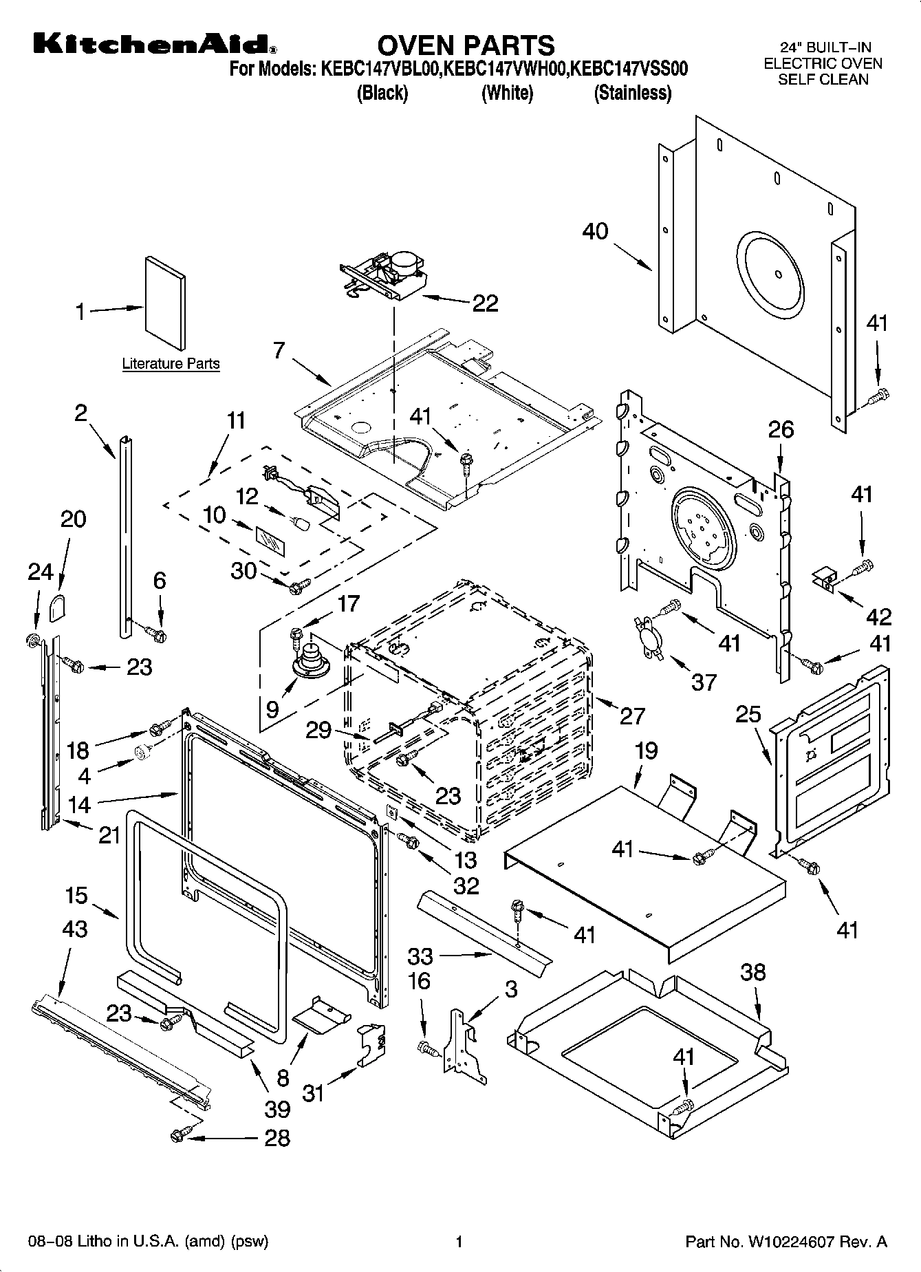 01 - OVEN PARTS