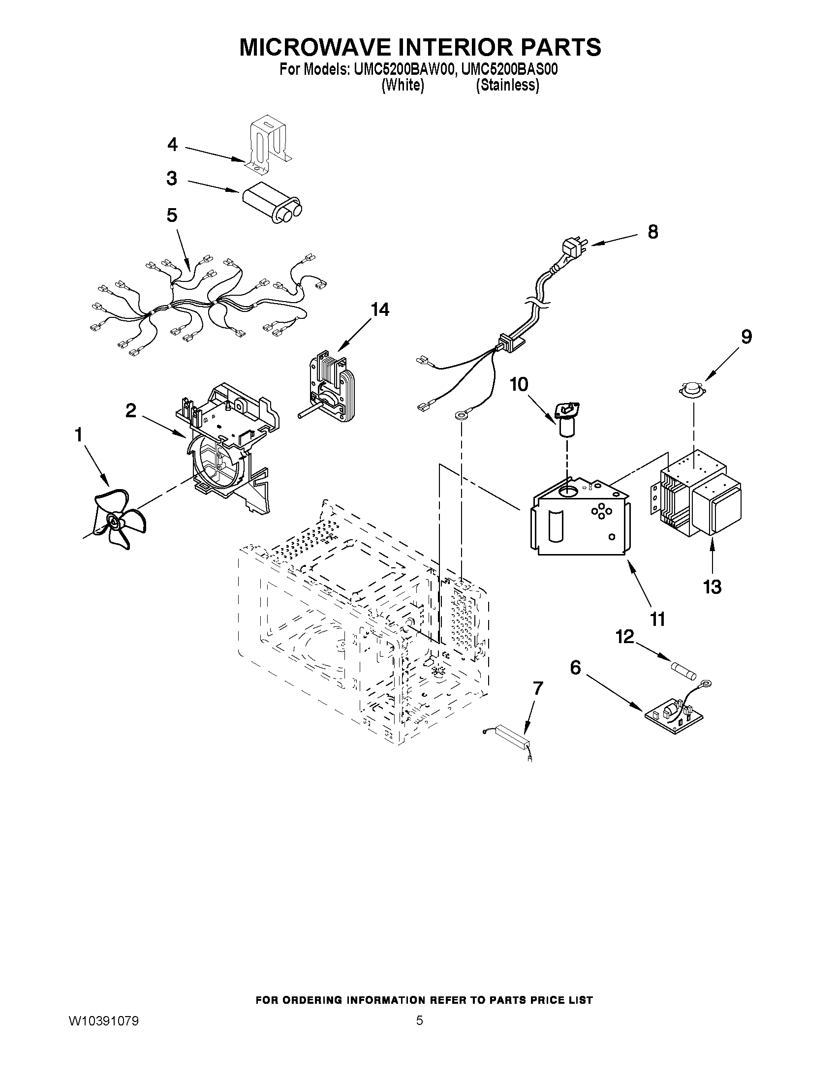 05 - MICROWAVE INTERIOR PARTS