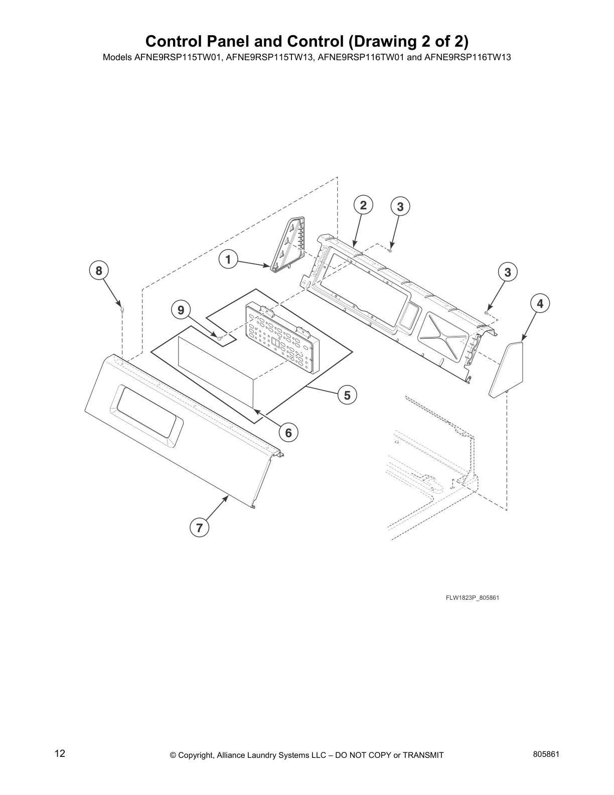 Control Panel and Control (Drawing 2 of 2)