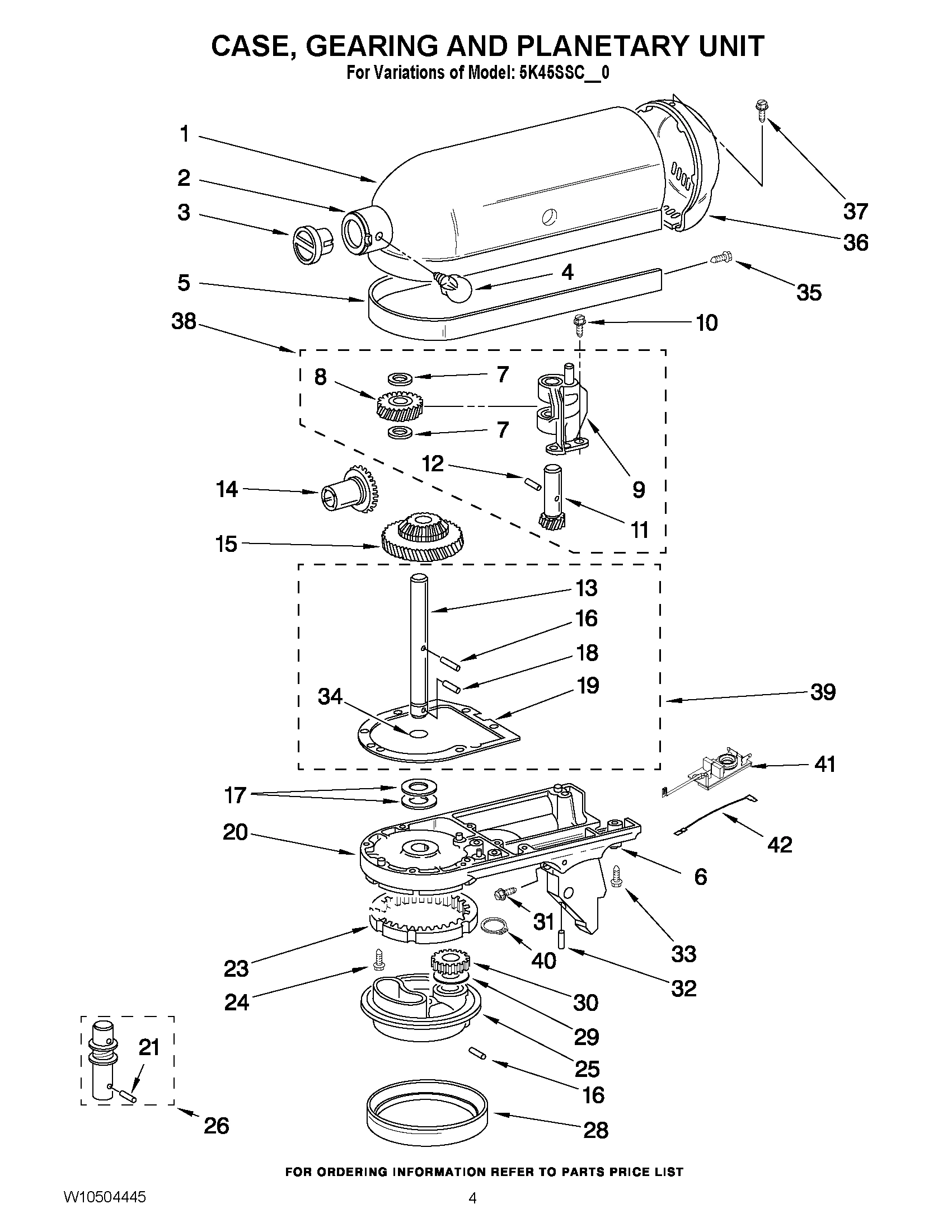 03 - CASE, GEARING AND PLANETARY UNIT