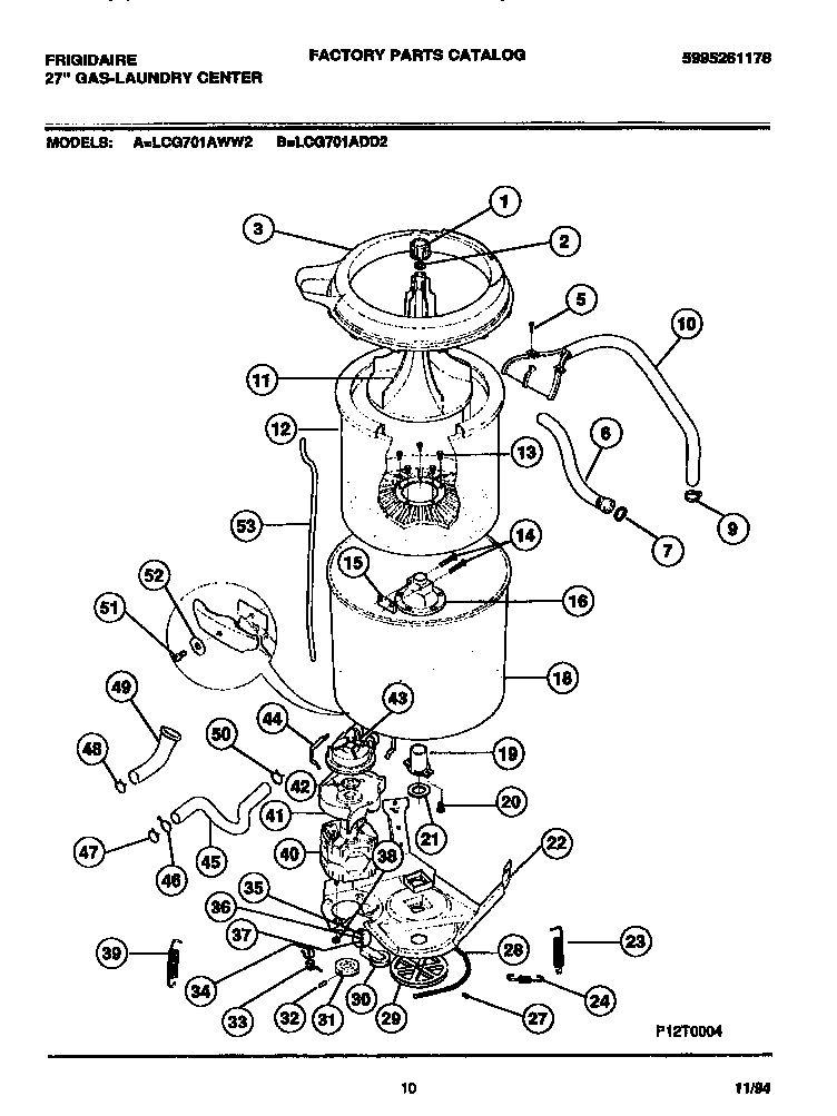 06 - WASHER - TUBS, HOSES, MOTOR