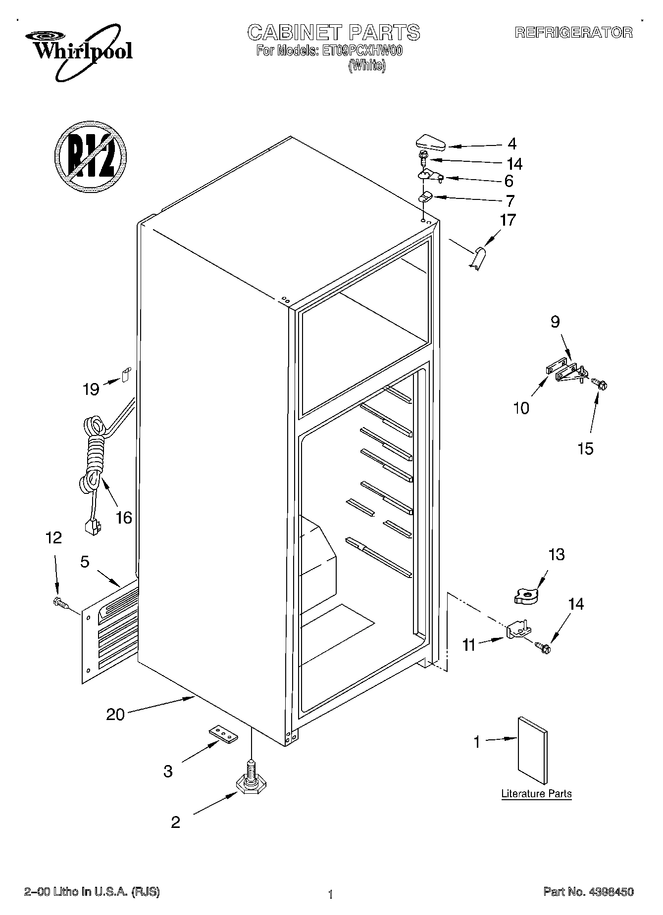 01 - CABINET, LITERATURE