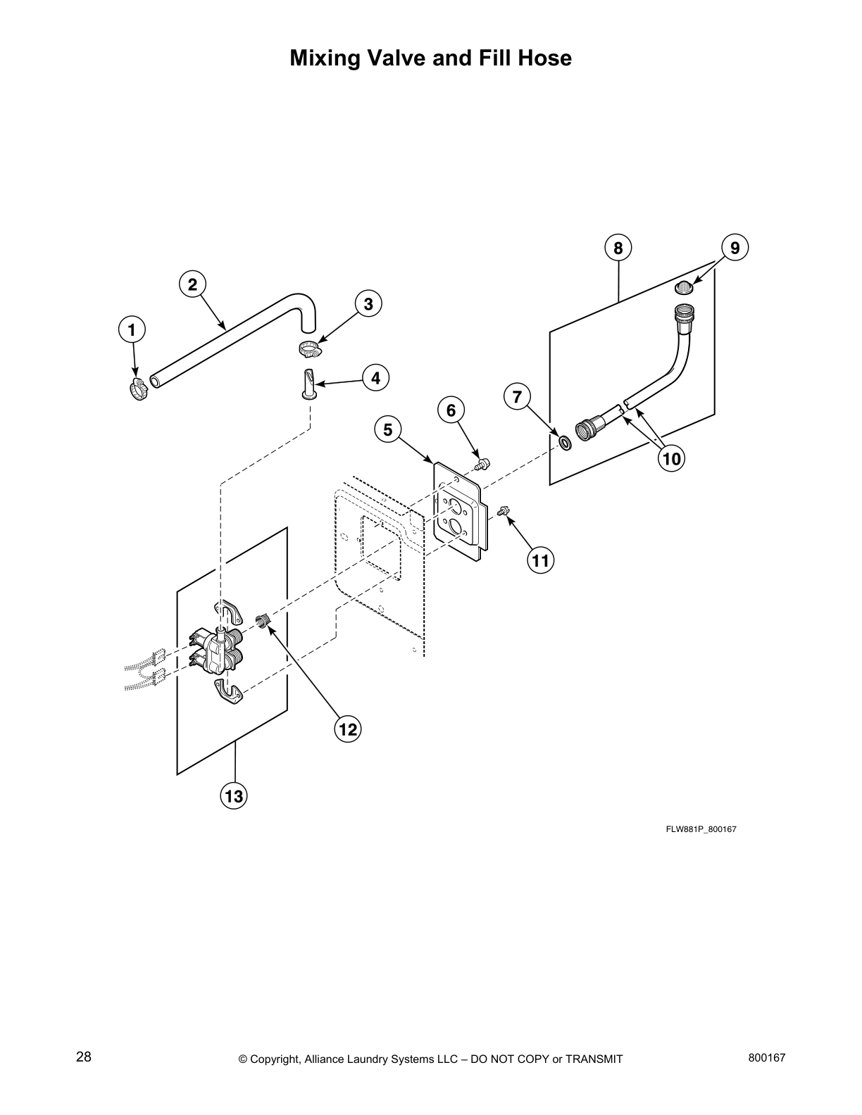 Mixing Valve and Fill Hose