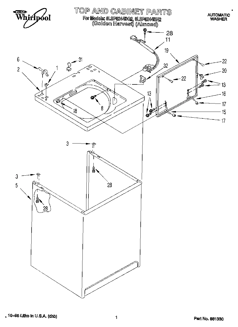 01 - TOP AND CABINET