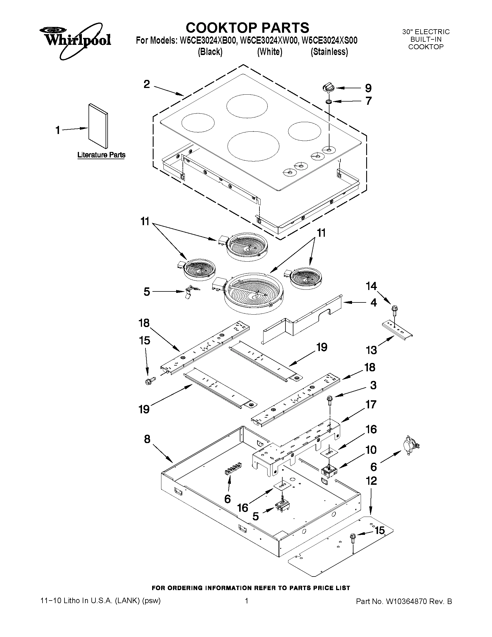 01 - COOKTOP PARTS