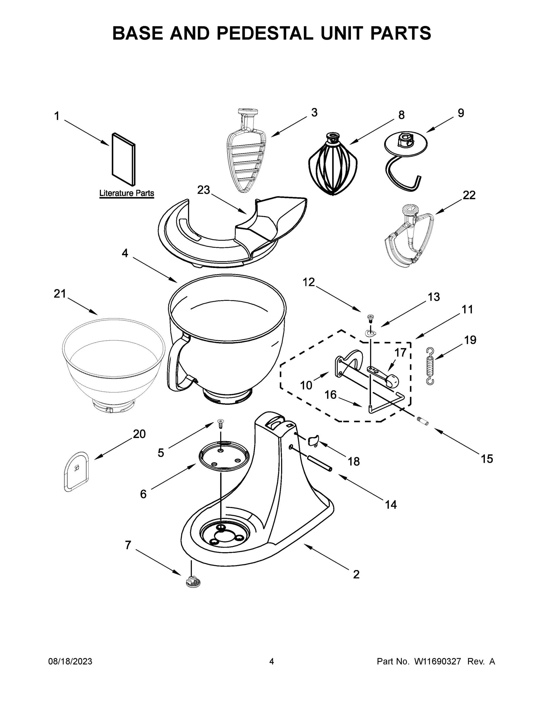 03 - BASE AND PEDESTAL UNIT PARTS
