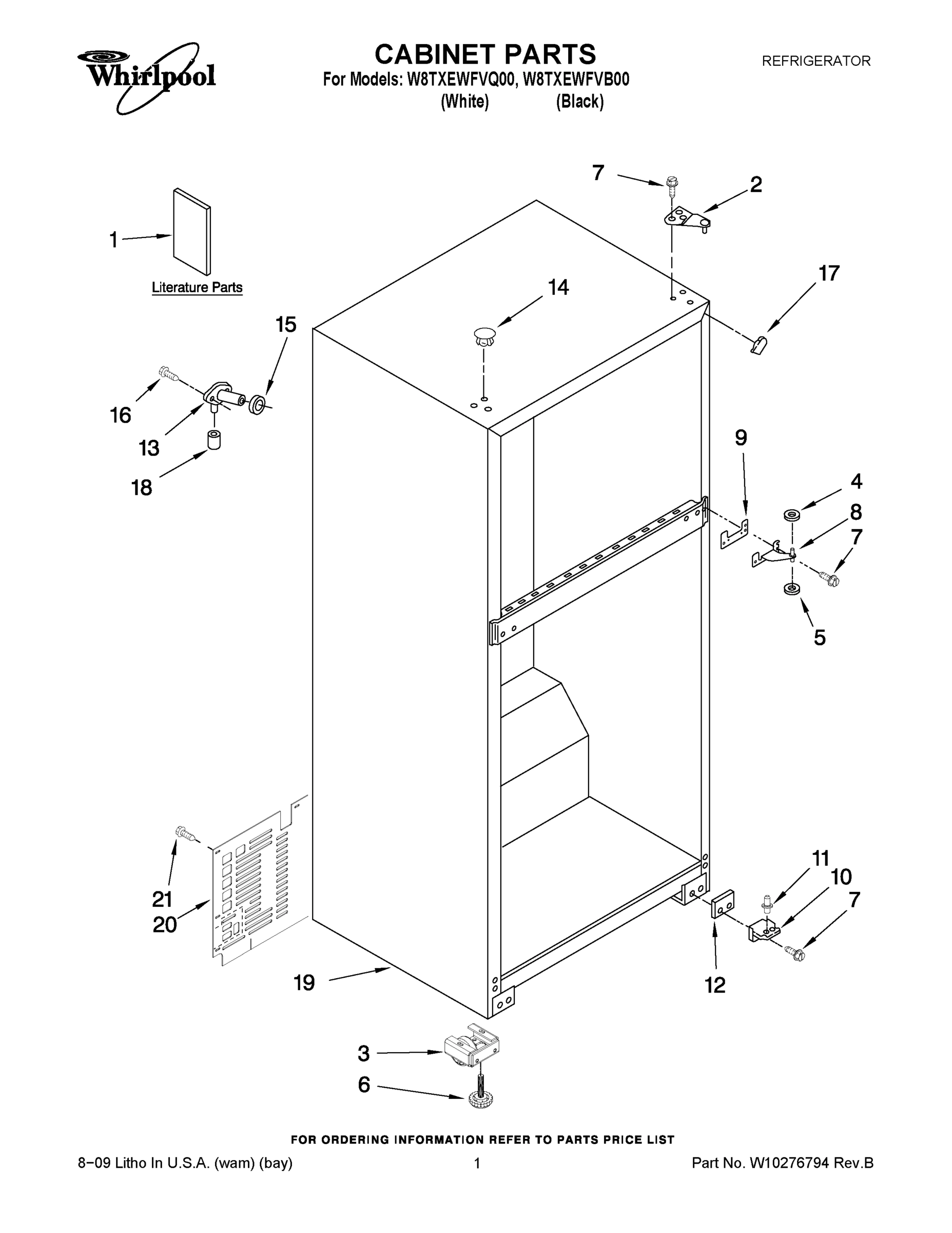 01 - CABINET PARTS