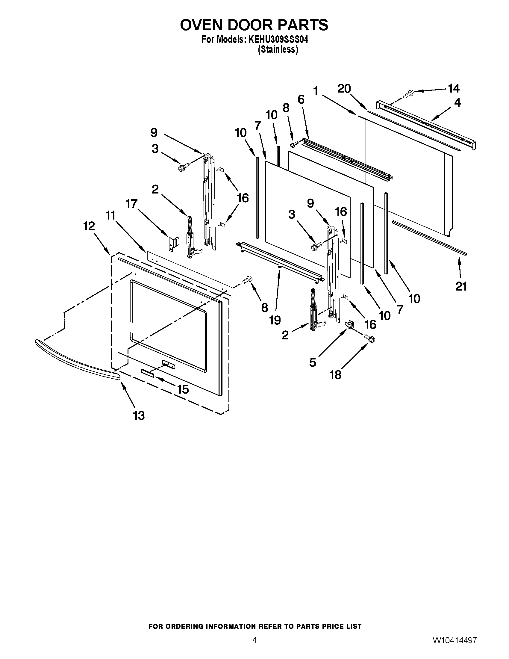 03 - OVEN DOOR PARTS