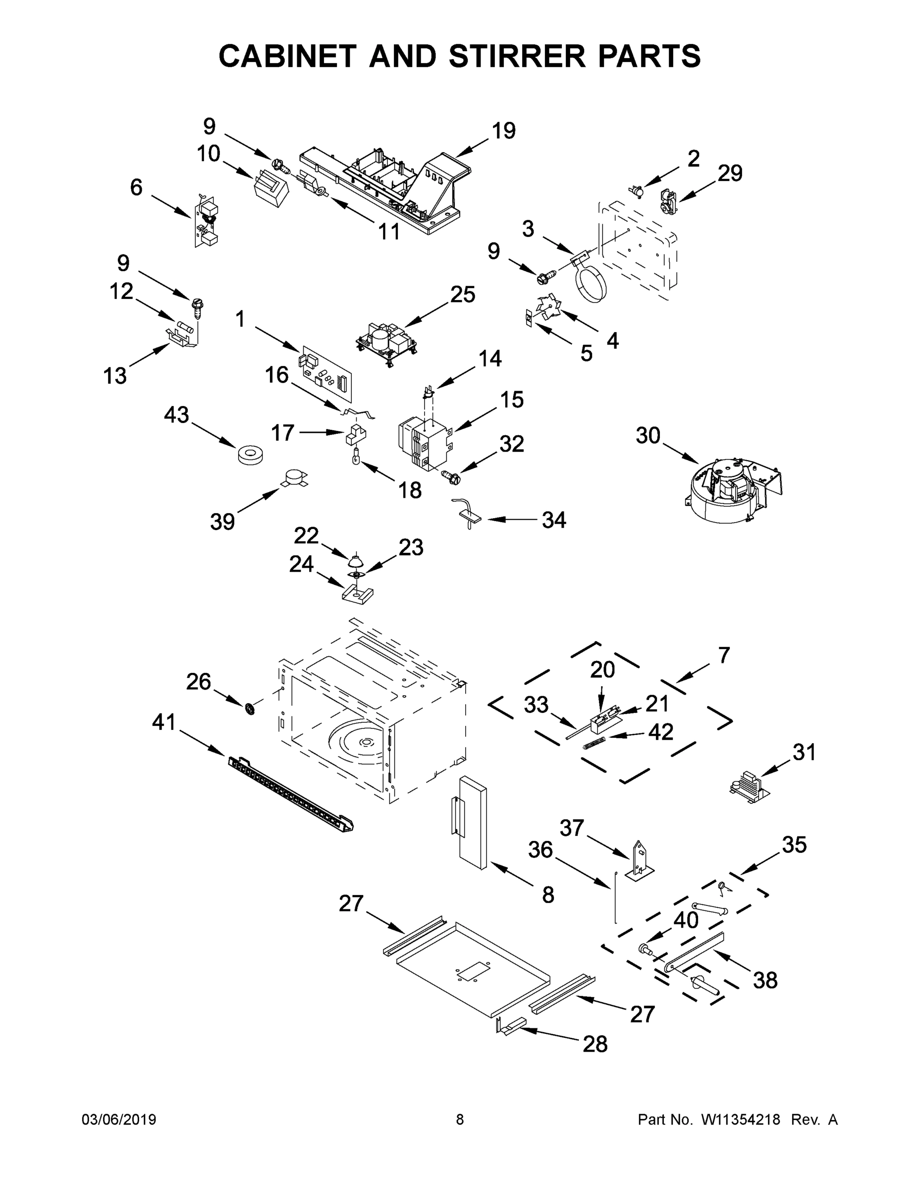 05 - CABINET AND STIRRER PARTS