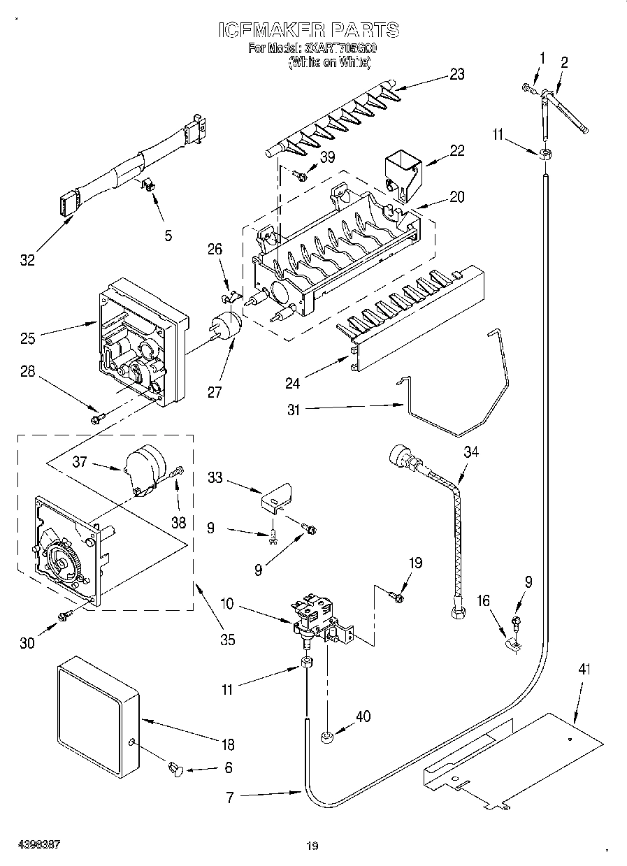11 - ICEMAKER, OPTIONAL