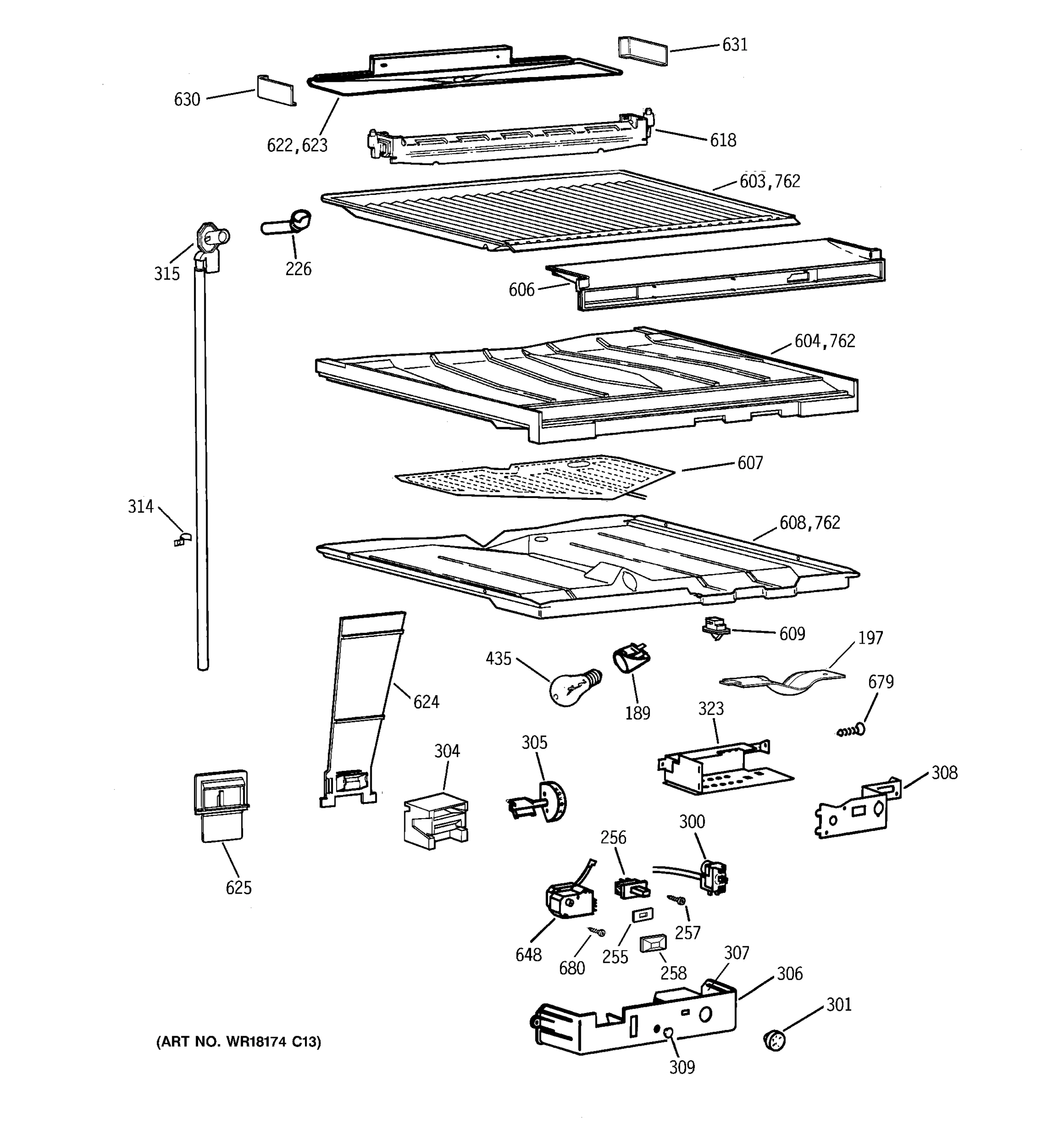 COMPARTMENT SEPARATOR PARTS