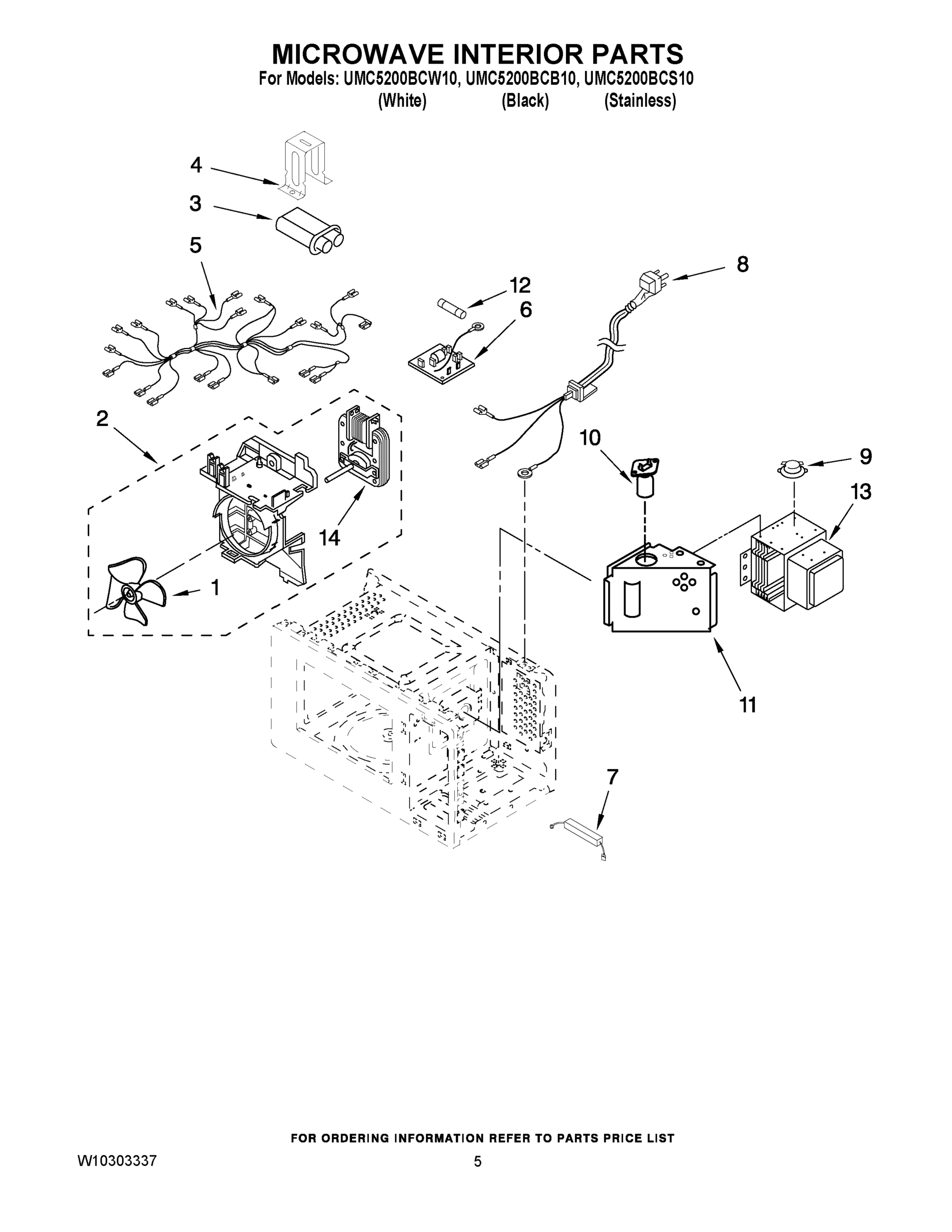 05 - MICROWAVE INTERIOR PARTS