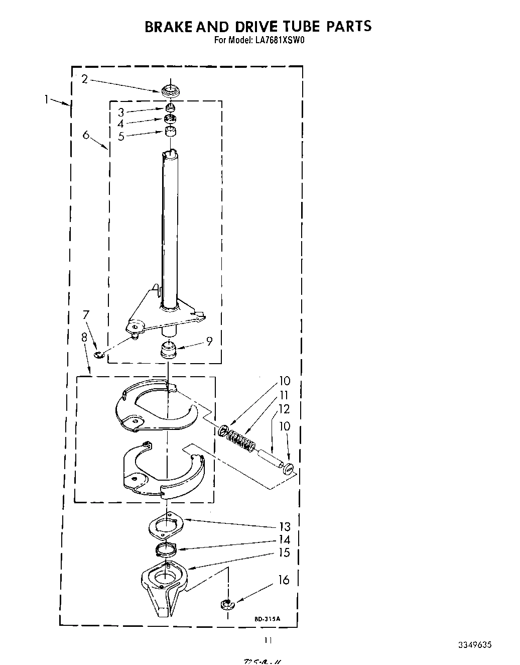 09 - BRAKE AND DRIVE TUBE