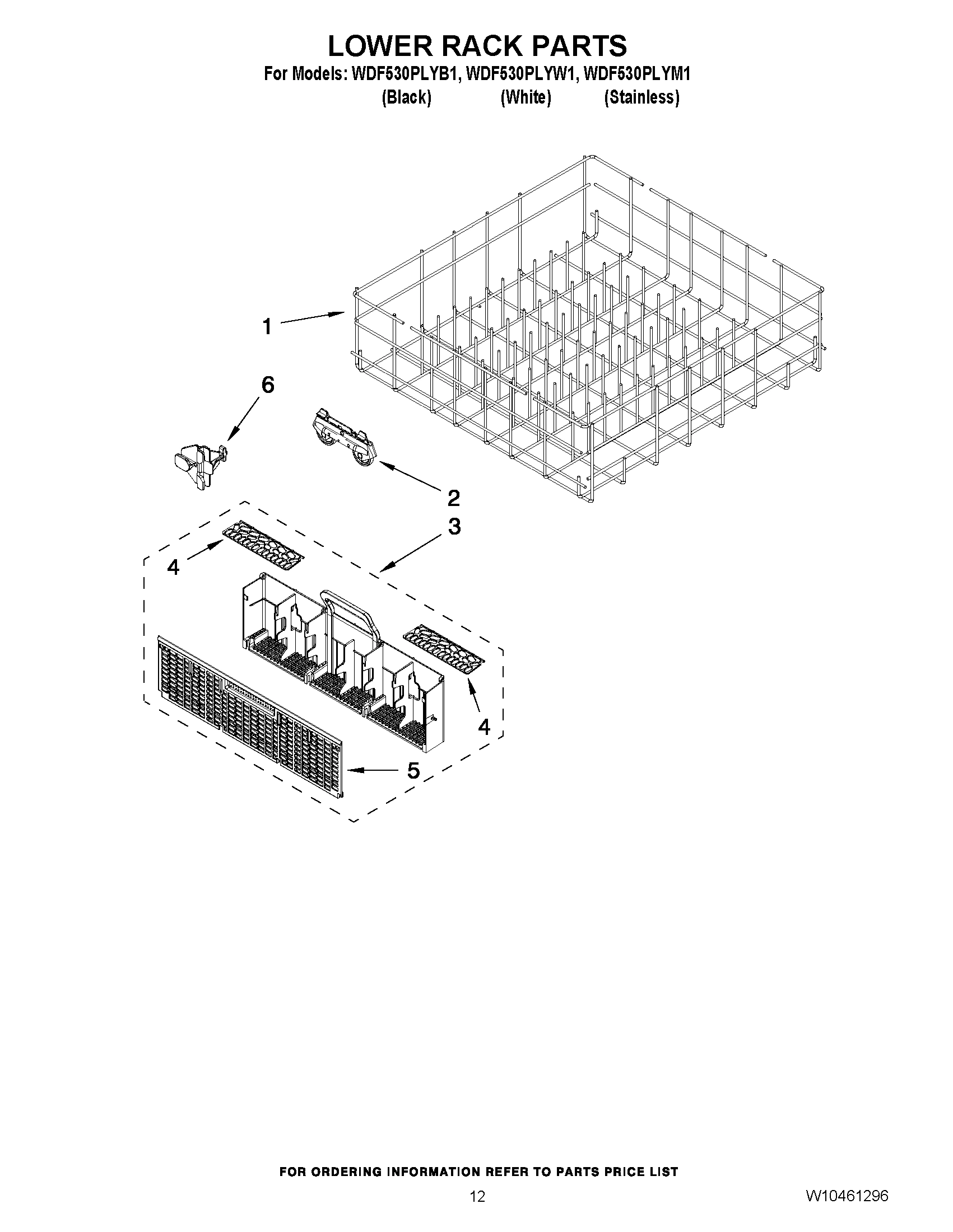 10 - LOWER RACK PARTS