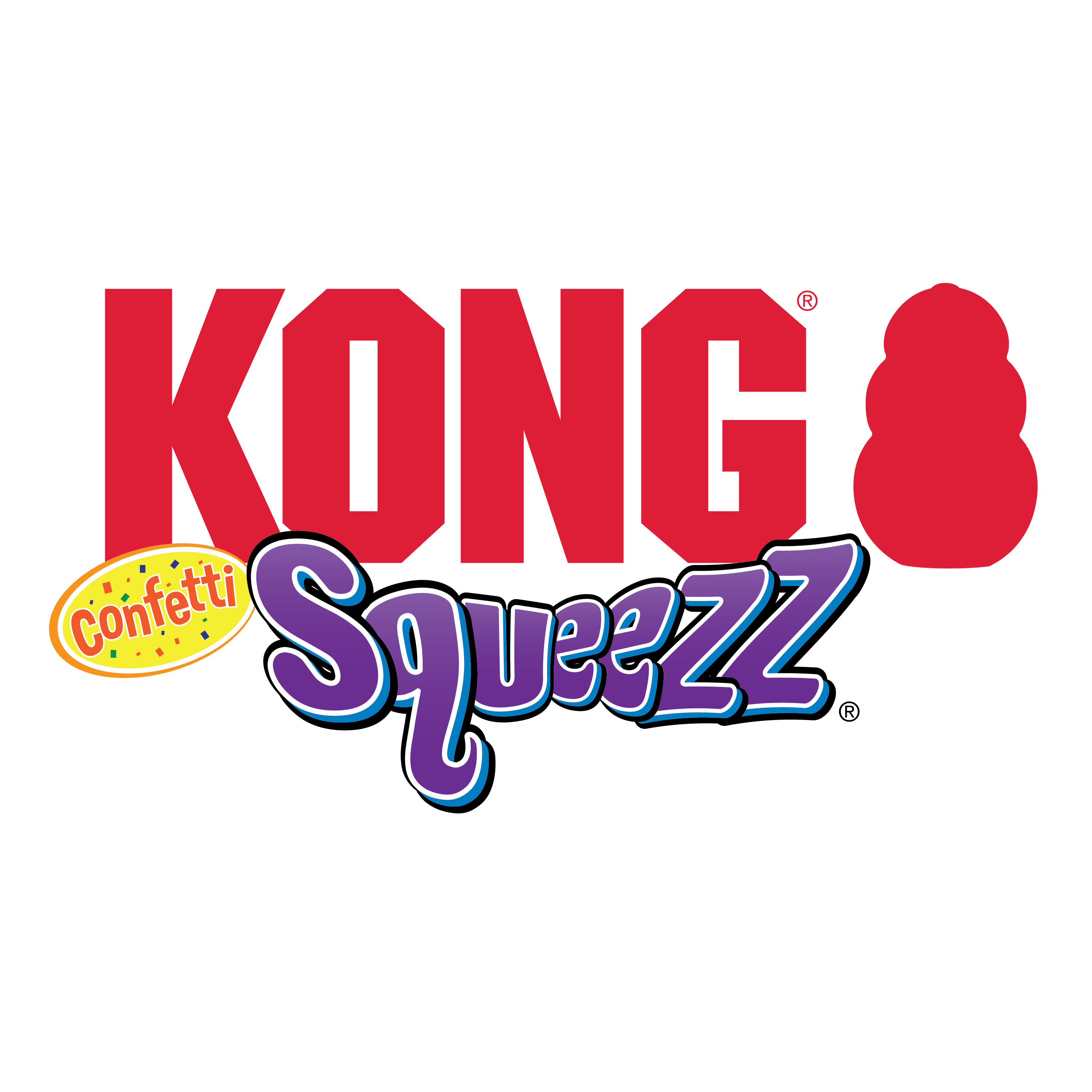 Squeezz Confetti Ring KONG Company