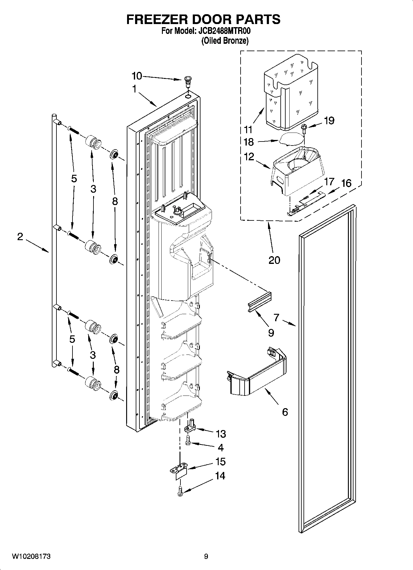 06 - FREEZER DOOR PARTS