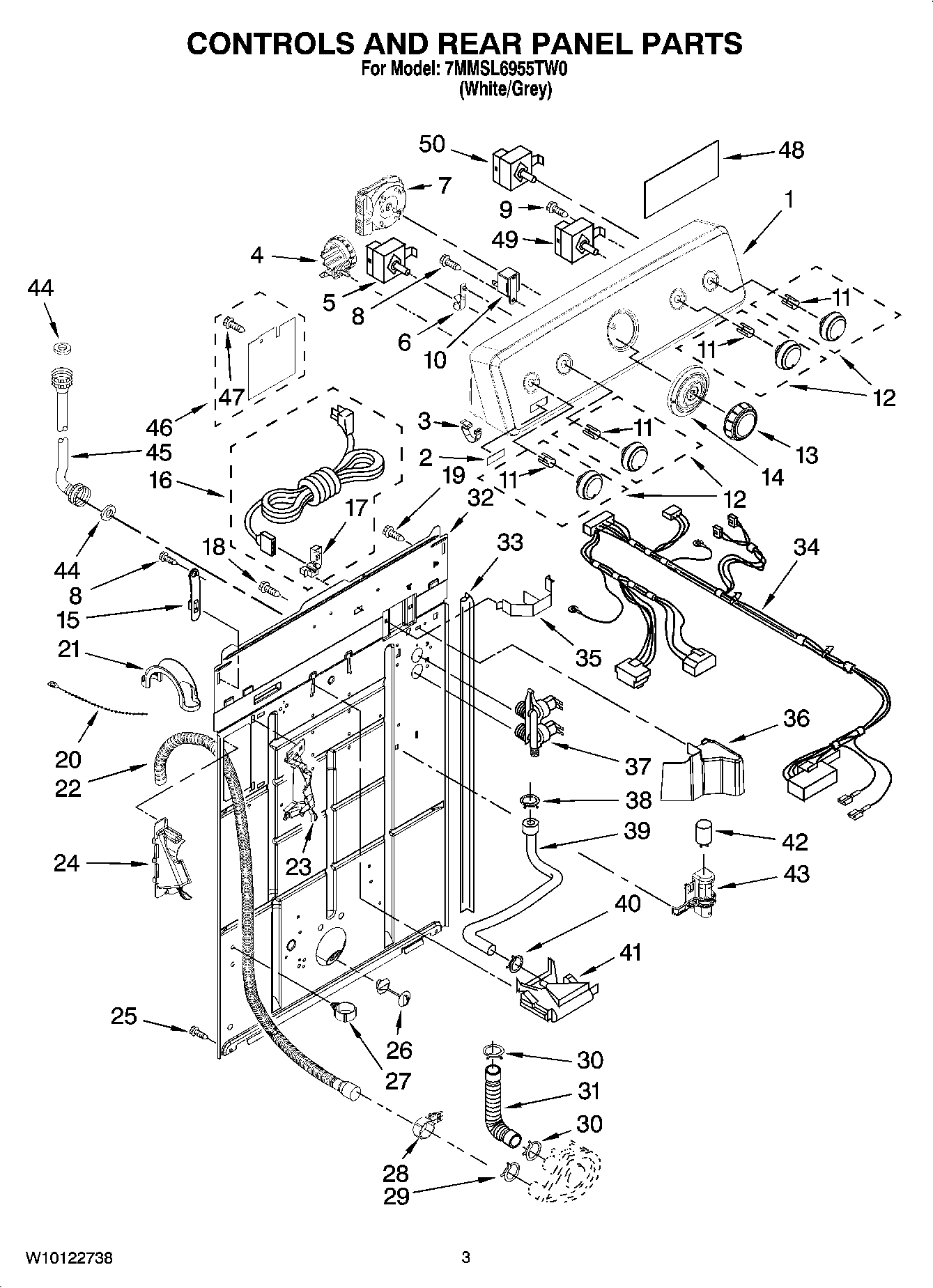 02 - CONTROLS AND REAR PANEL PARTS