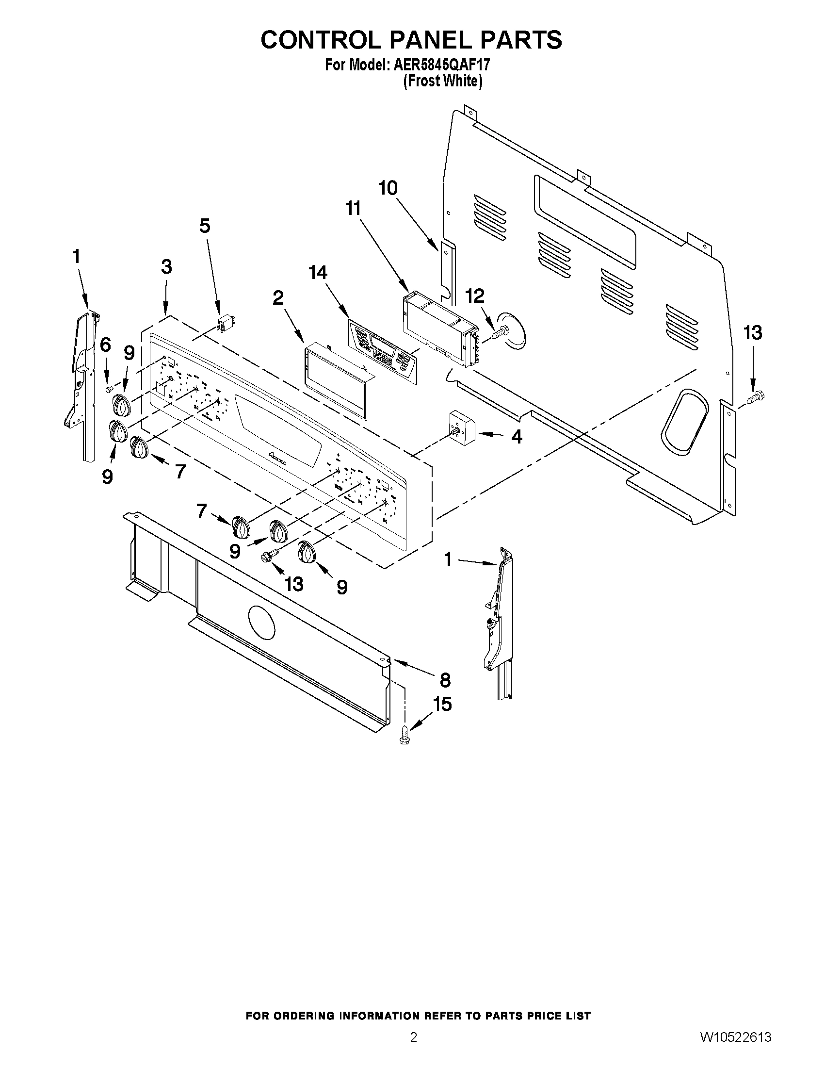 02 - CONTROL PANEL PARTS