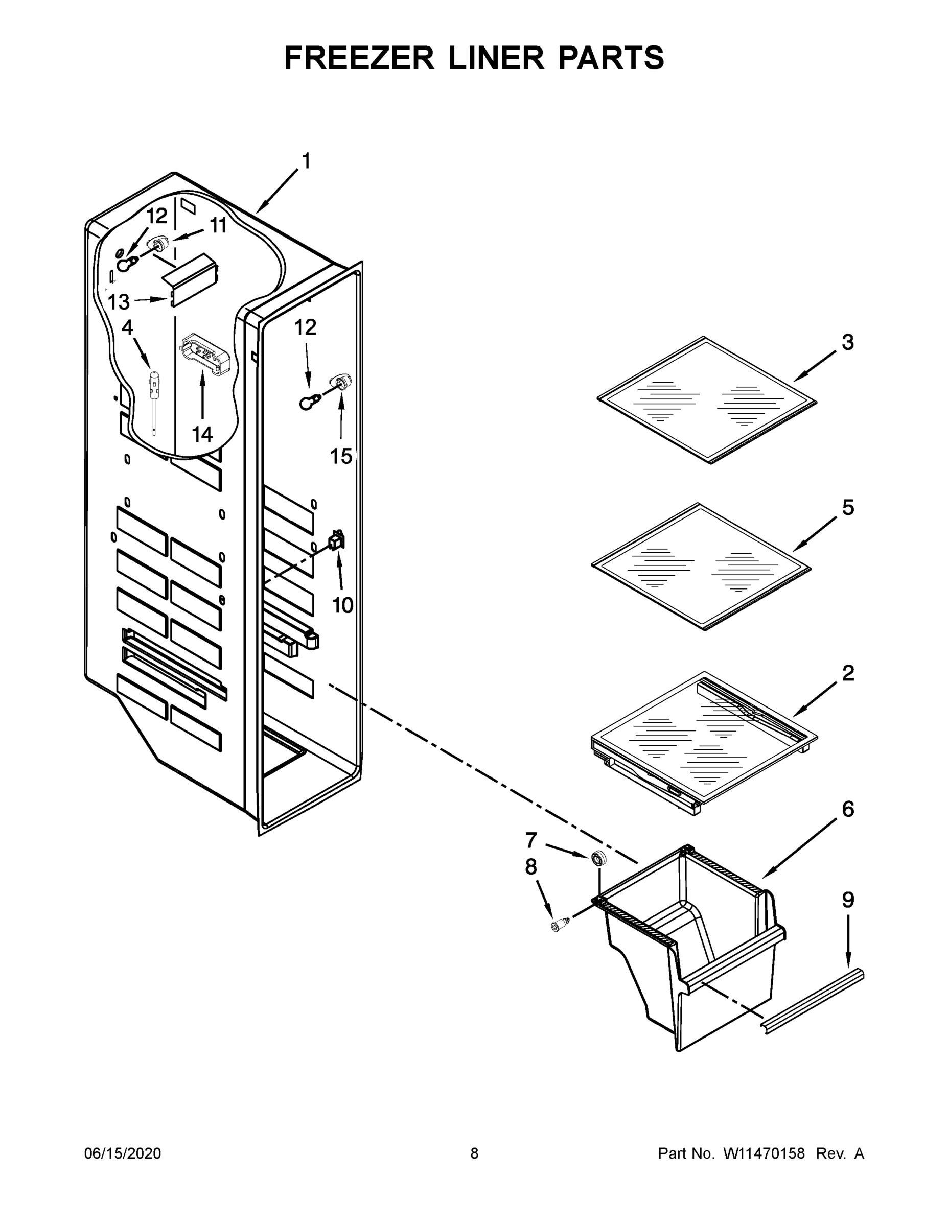 05 - FREEZER LINER PARTS
