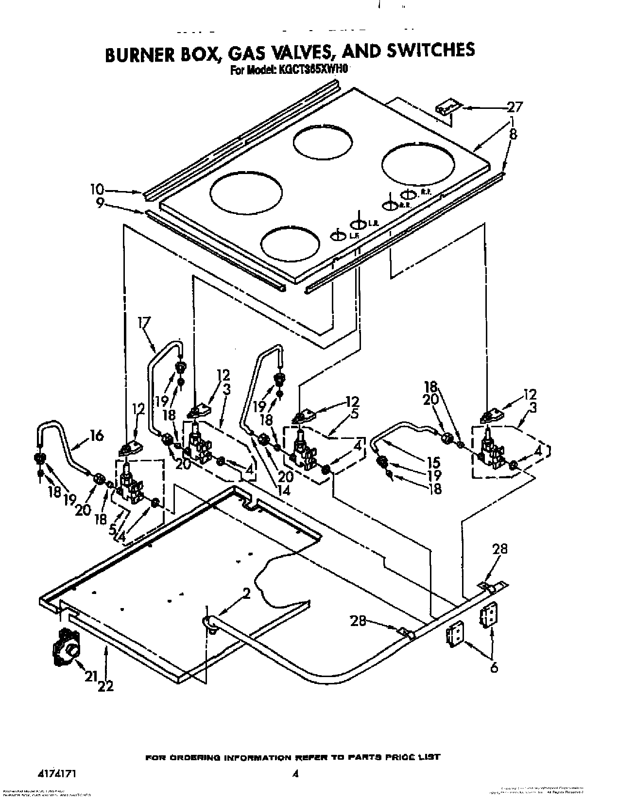 03 - BURNER BOX, GAS VALVES, AND SWITCHES