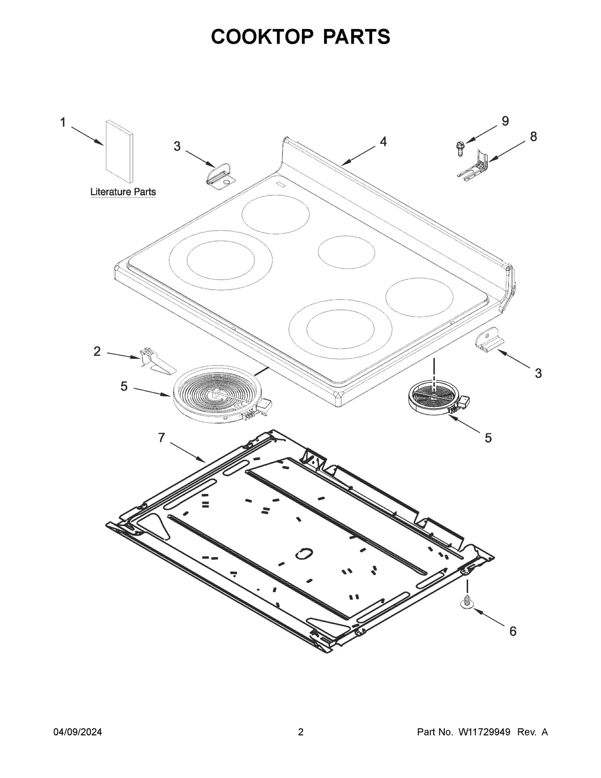 02 - COOKTOP PARTS