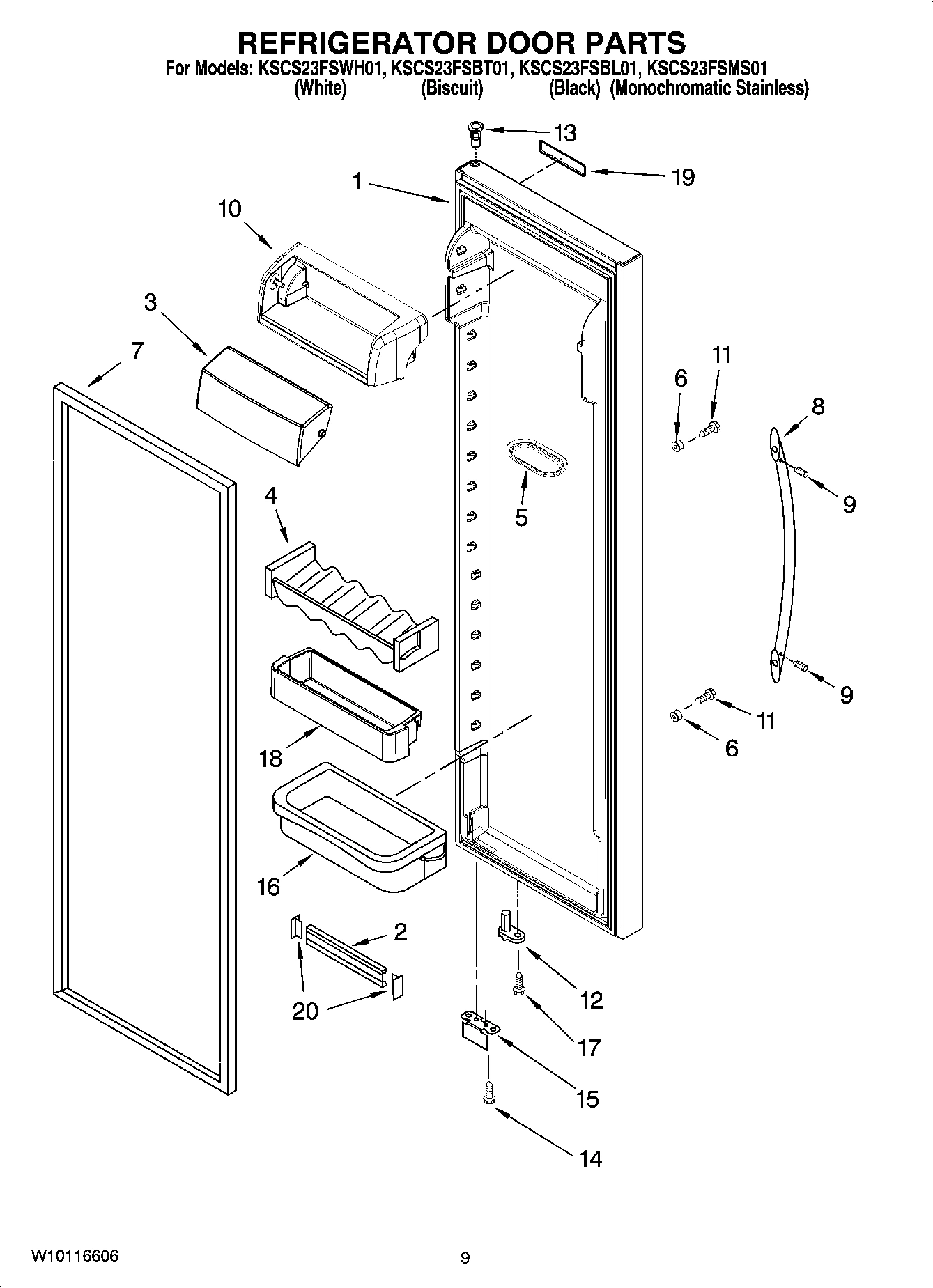 06 - REFRIGERATOR DOOR PARTS