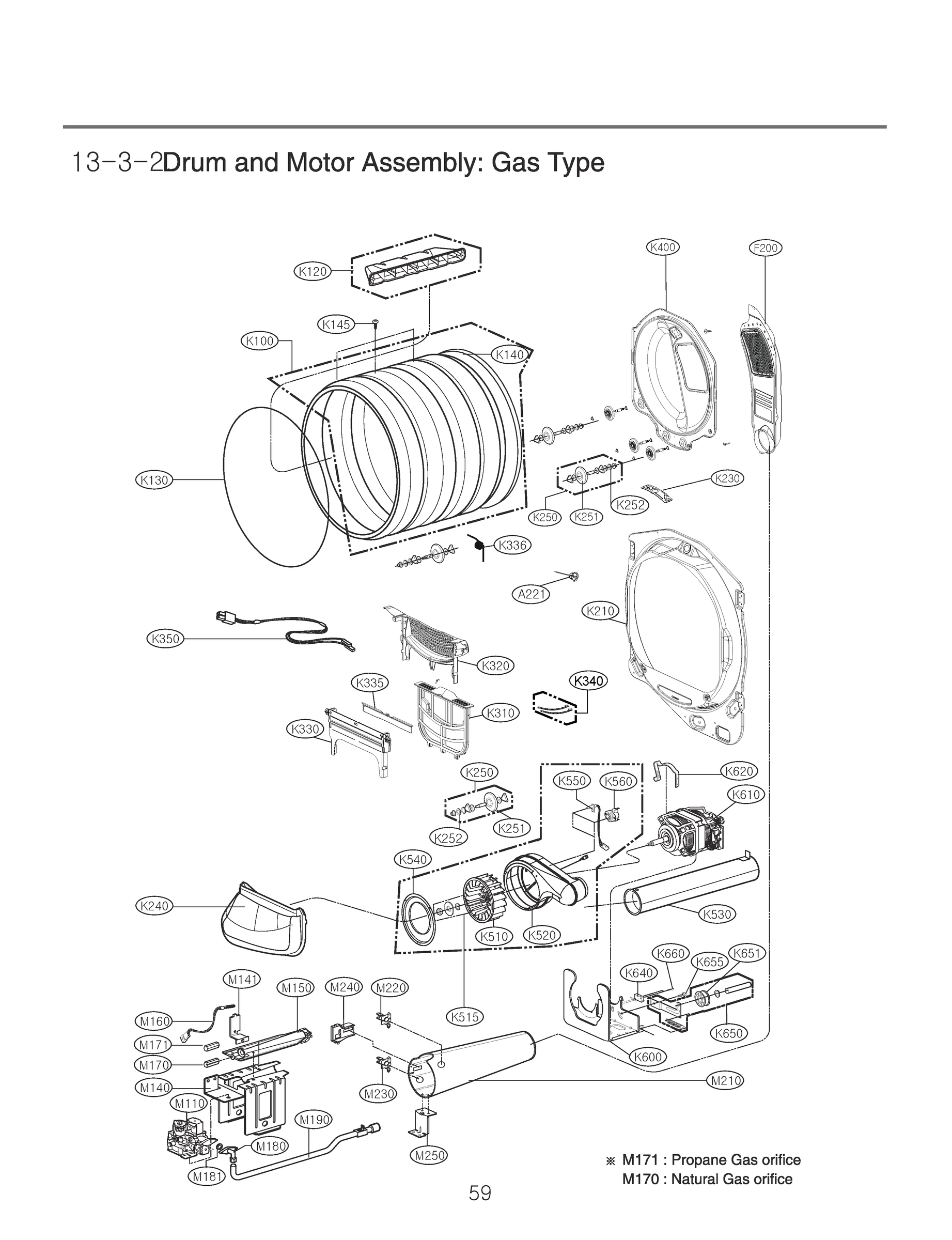 DRUM AND MOTOR ASSEMBLY